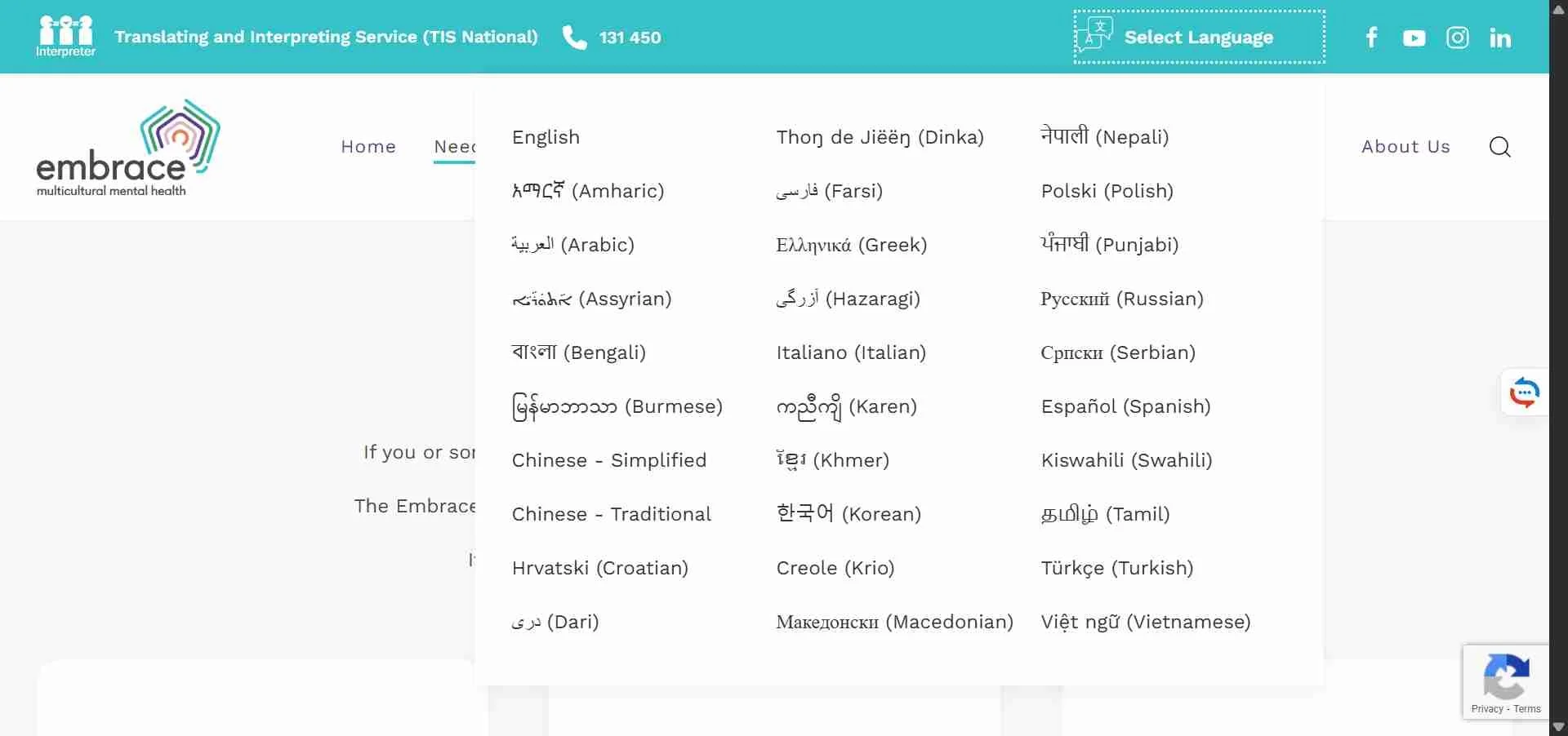 Find information in your language