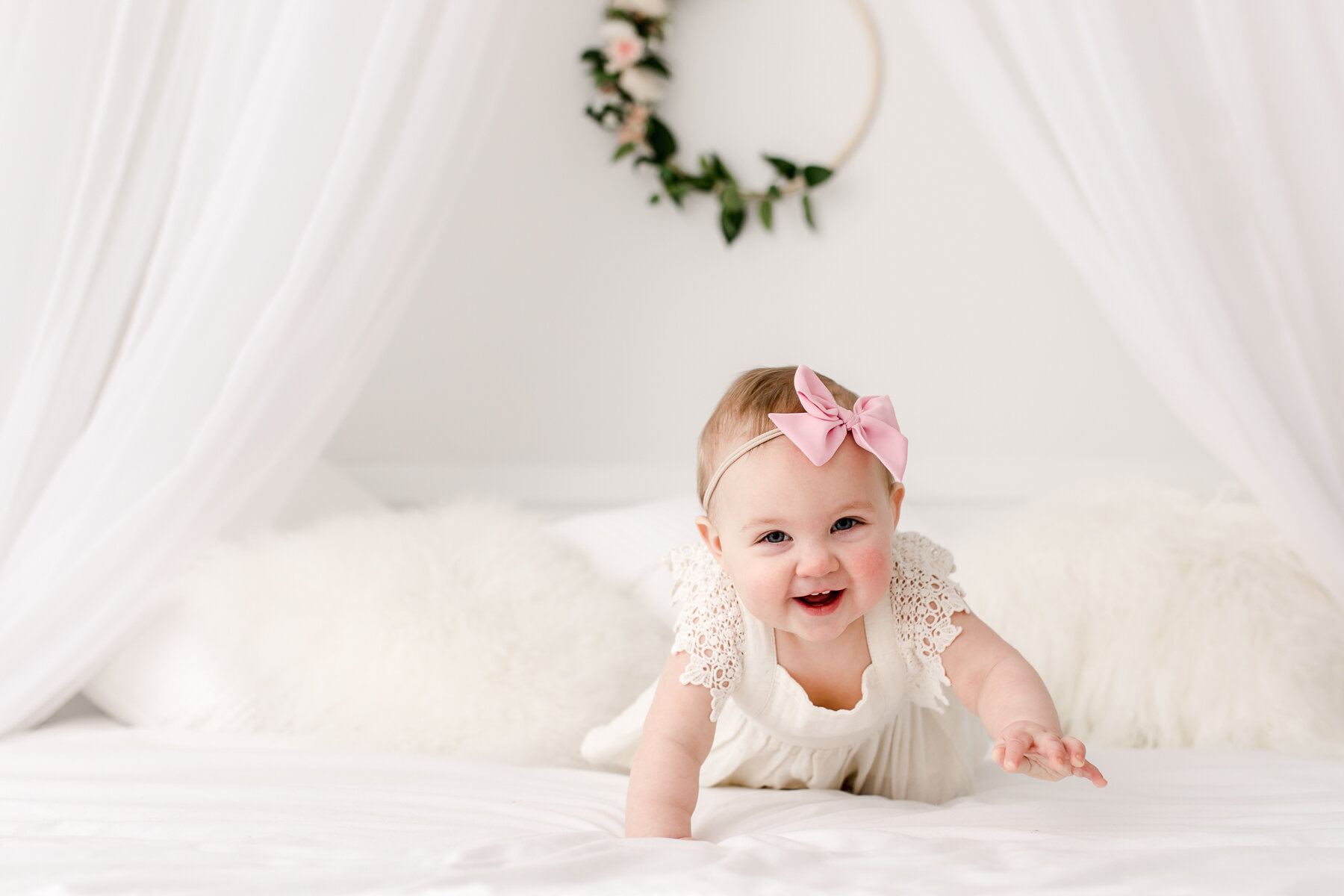 six month baby photographer Plano studio