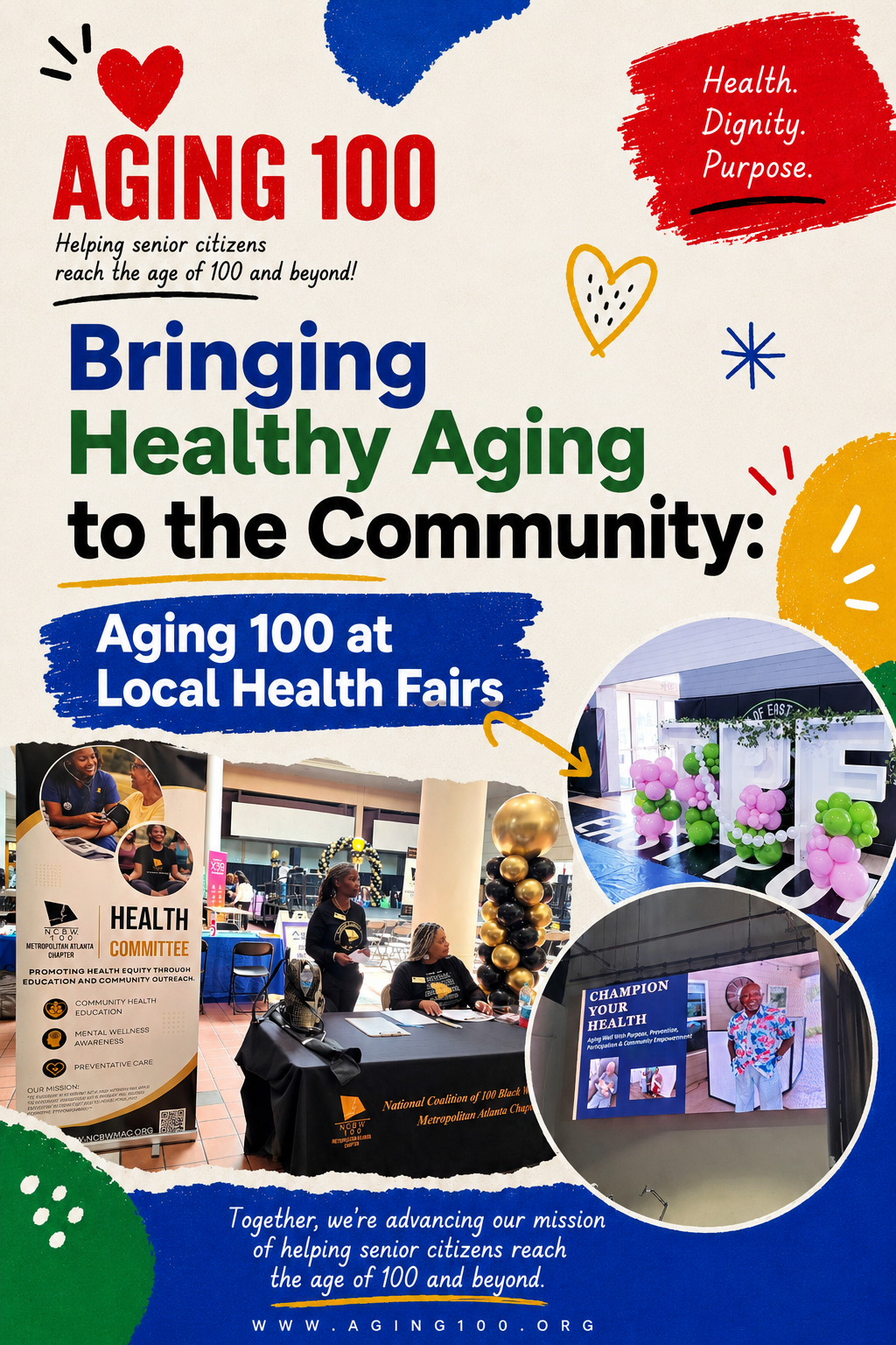 Bringing Healthy Aging to the Community: Aging 100 at Local Health Fairs