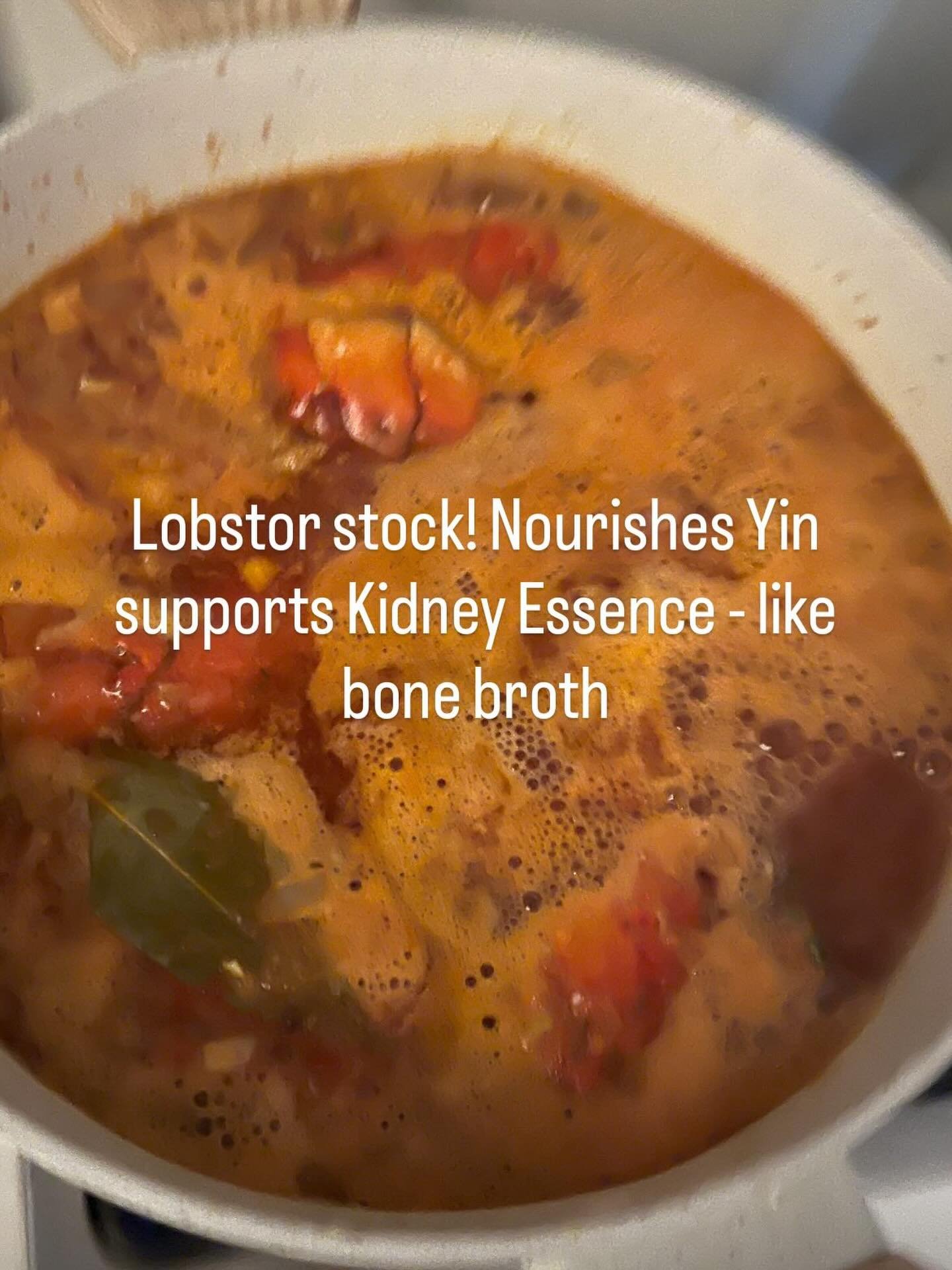 Don&rsquo;t throw out those shells! Lobster stock is as nourishing as bone broth and perfect for winter! It nourishes yin and supports Kidney Essence. You can drink as is or use as a base for soup. Here is the recipe I use: https://www.garlicandzest.