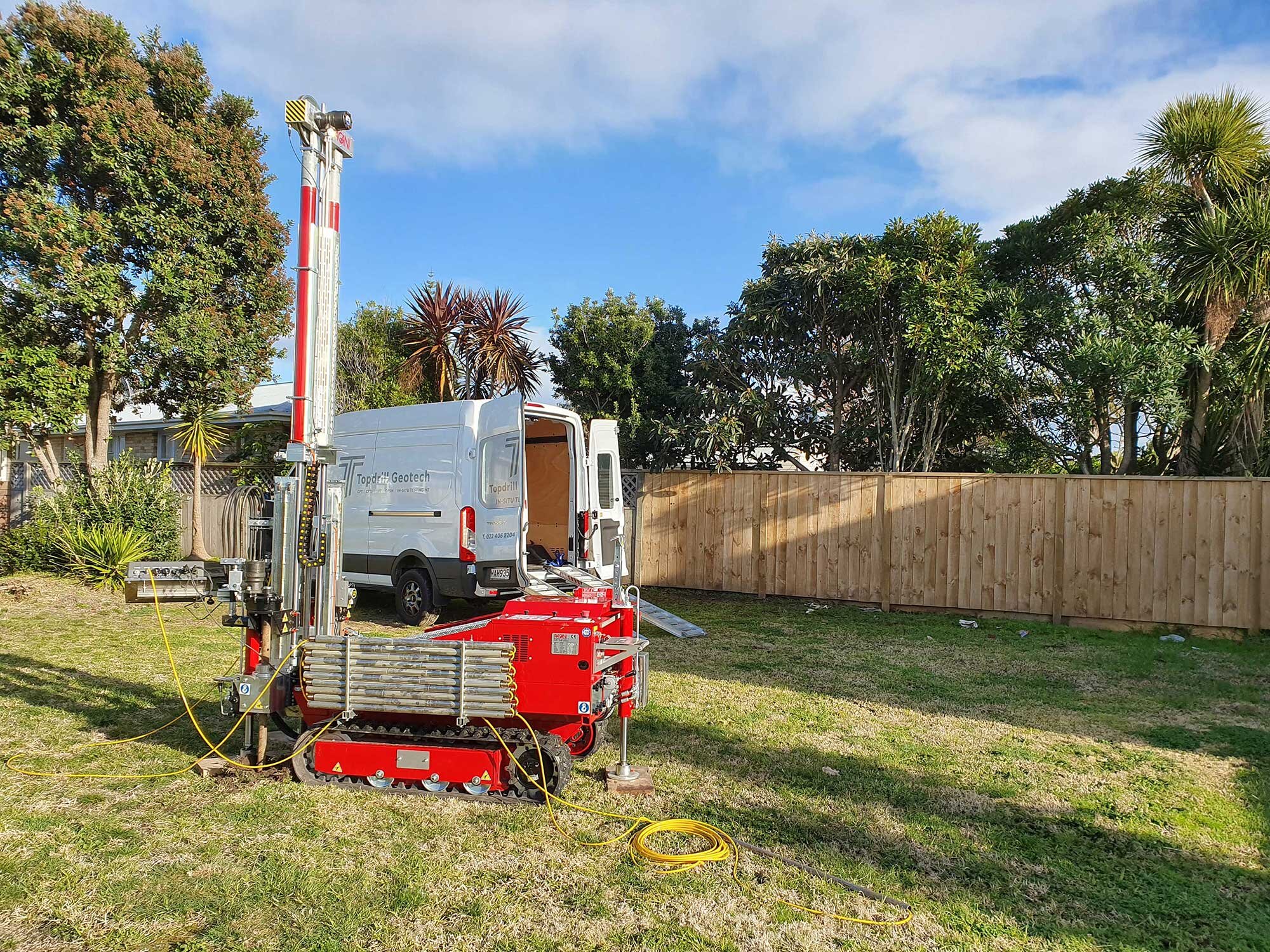 Private subdividing testing, Mount Maunganui, Bay of Plenty, NZ.