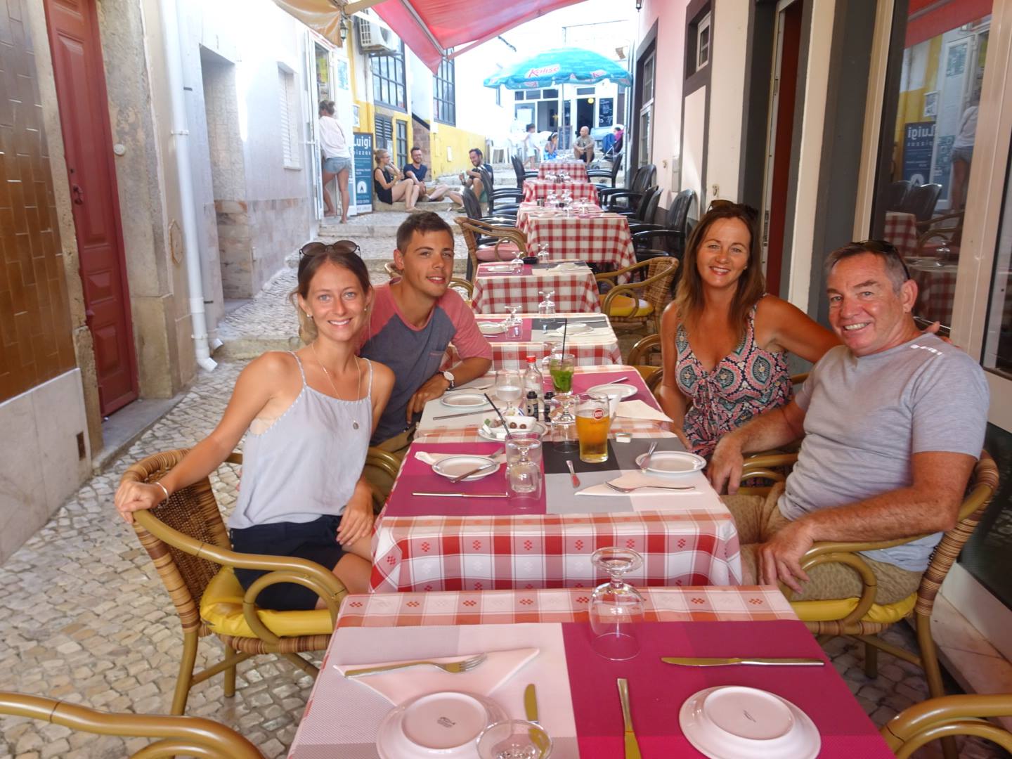 Lyle, Leanne, Cody and Tahlia in Lagos, Portugal
