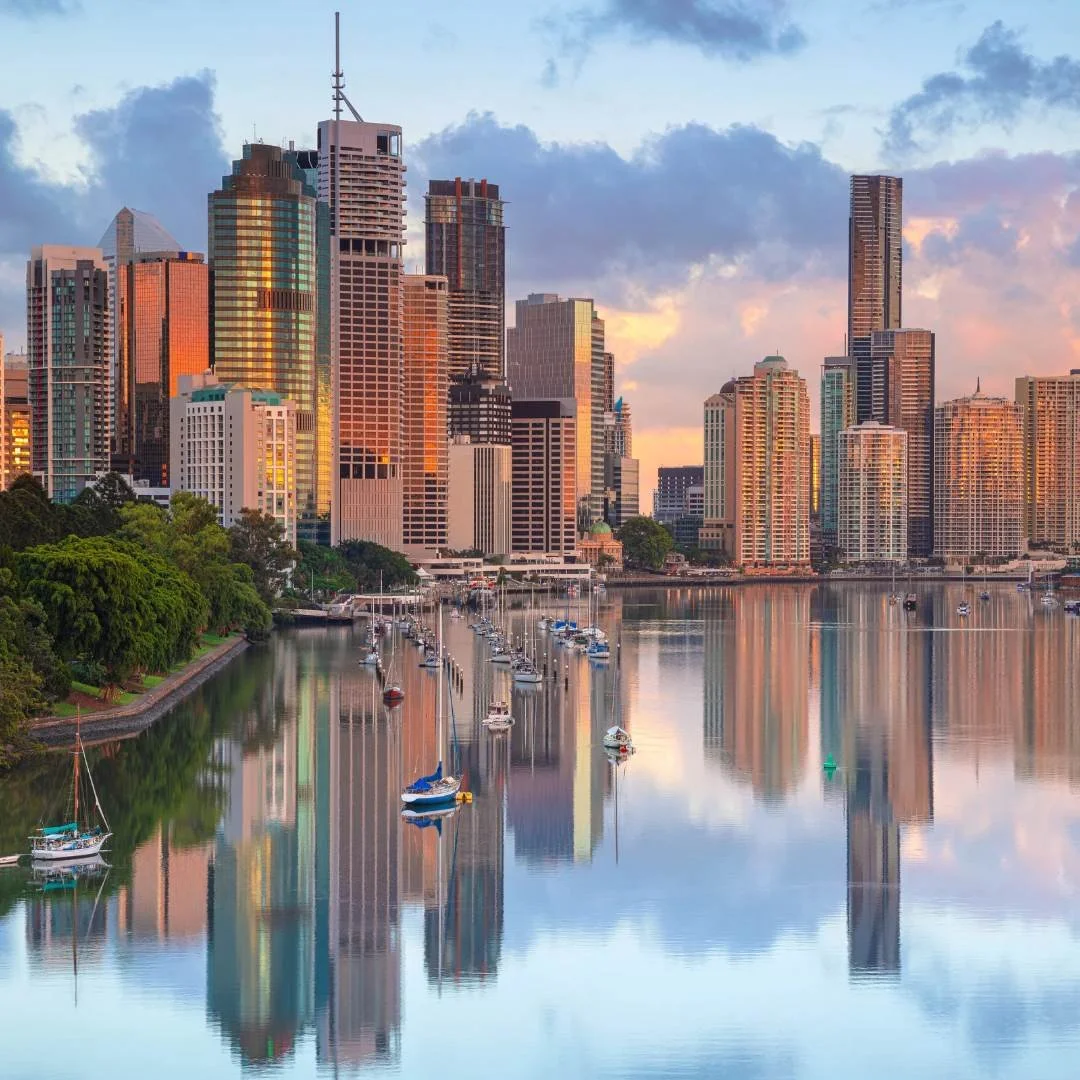 Brisbane.  Travel to the capital of Queensland, Brisbane the River City