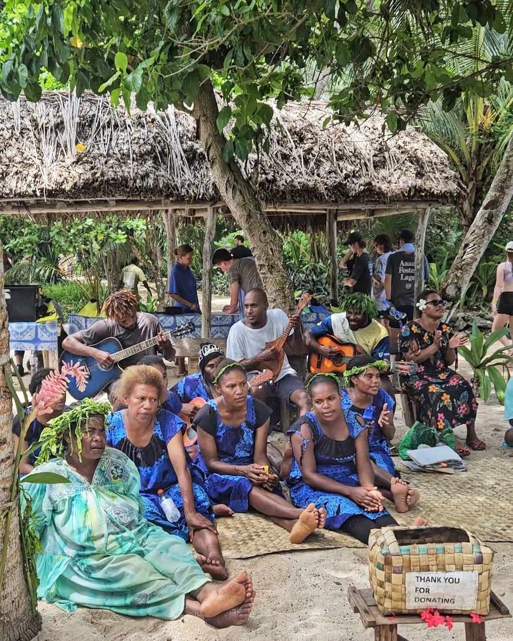 Cultural activities on Mystery Island, Vanuatu