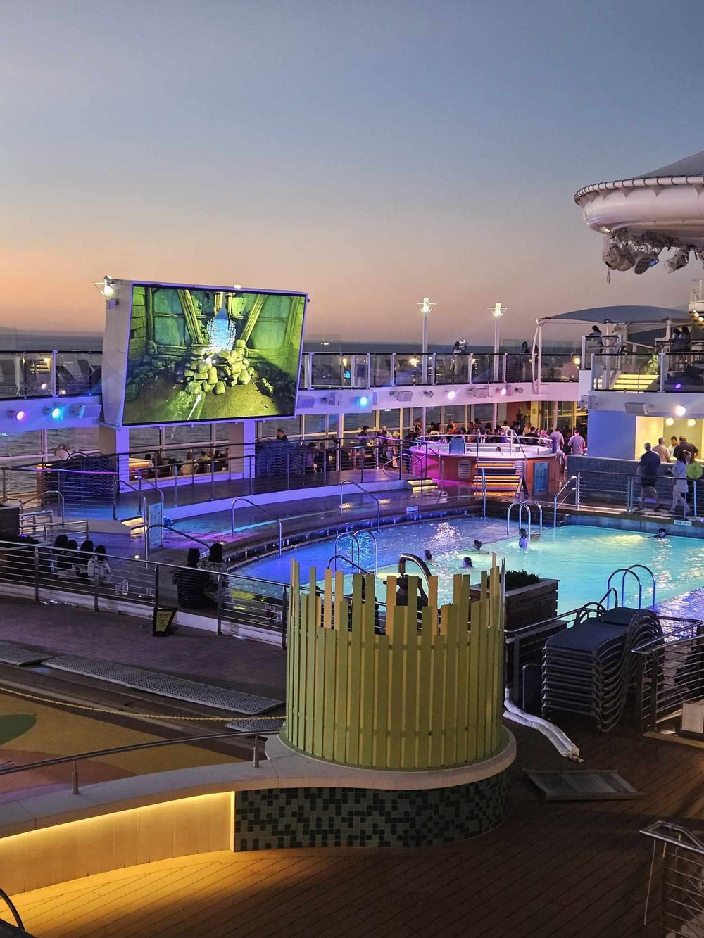 Large Outdoor movie screen on Quantum of the Seas