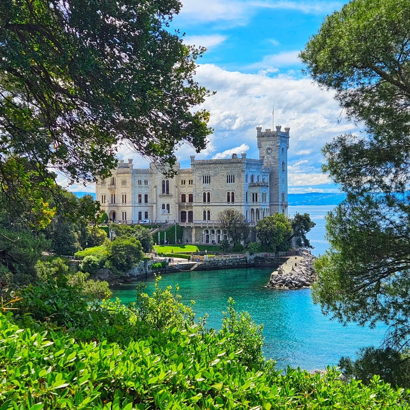 Pic of the day #30
This is the Miamare Castle in Trieste northern Italy. 
This castle and the stunning gardens that surround it are an easy walk from the city centre or you can take a local bus. 
The castle actually makes a pretty big appearance at t