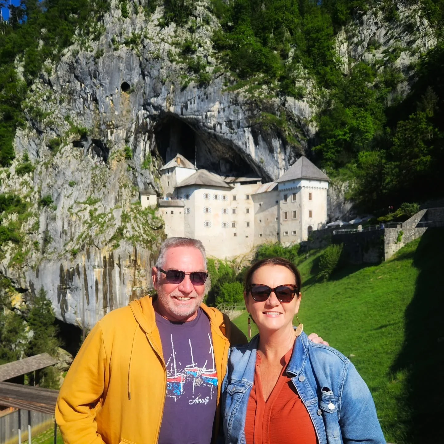 Pic of the day #52
This is the 800 year Predjama Castle. It is built right into the face of this 123m cliff and is officially the world's largest cave castle. 
It is in Slovenia, about an hour's drive from Ljubljana. 
We went and explored inside. It 