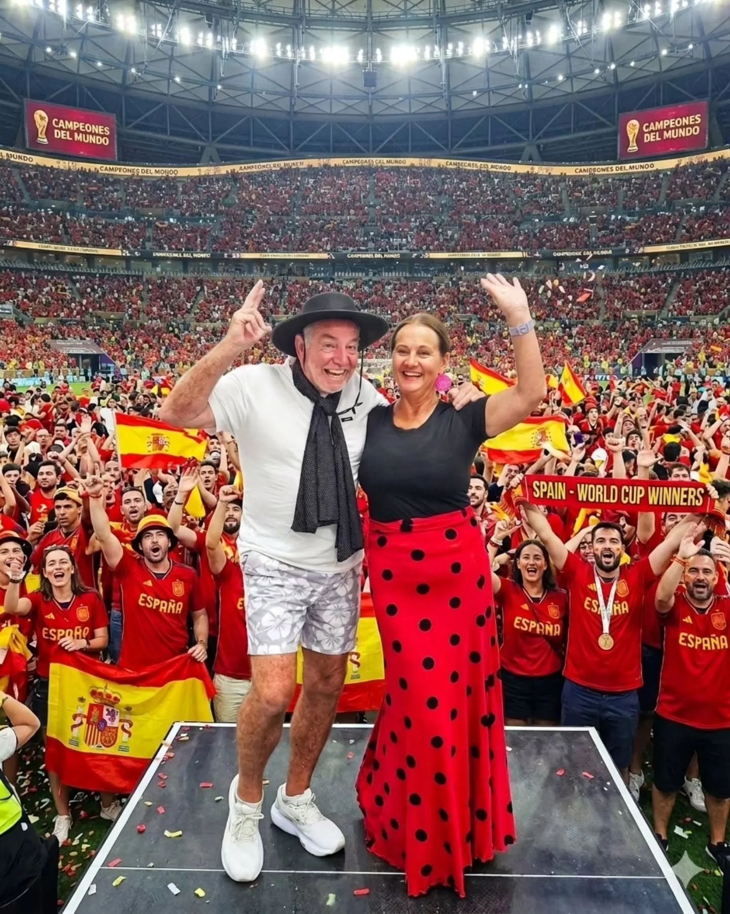 Pic of the day #65
Espana are world champions!!!!
Woohoo.
We love Spain so much, we even did a flamenco dance lesson.