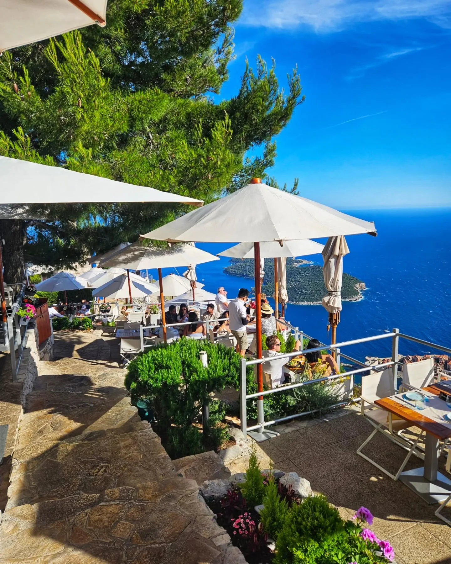 Pic of the day #73
This is Restaurant Panorama in Dubrovnik. 
Catch the gondola up for these spectacular views.