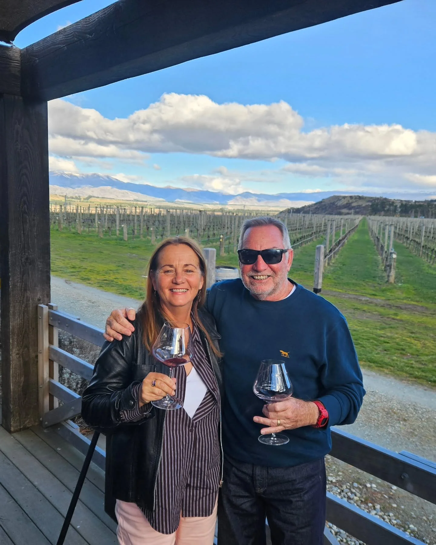 Pic of the day #94
Enjoying a Central Otago Pinot Noir at Nanny Goat winery on our Wanaka Wine Tour. 
Our latest podcast episode 154, is all about this stunning wine region.