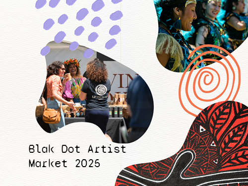 BLAK DOT ARTIST MARKET We are back, Dawson & Glenlyon Street Intersection take over.