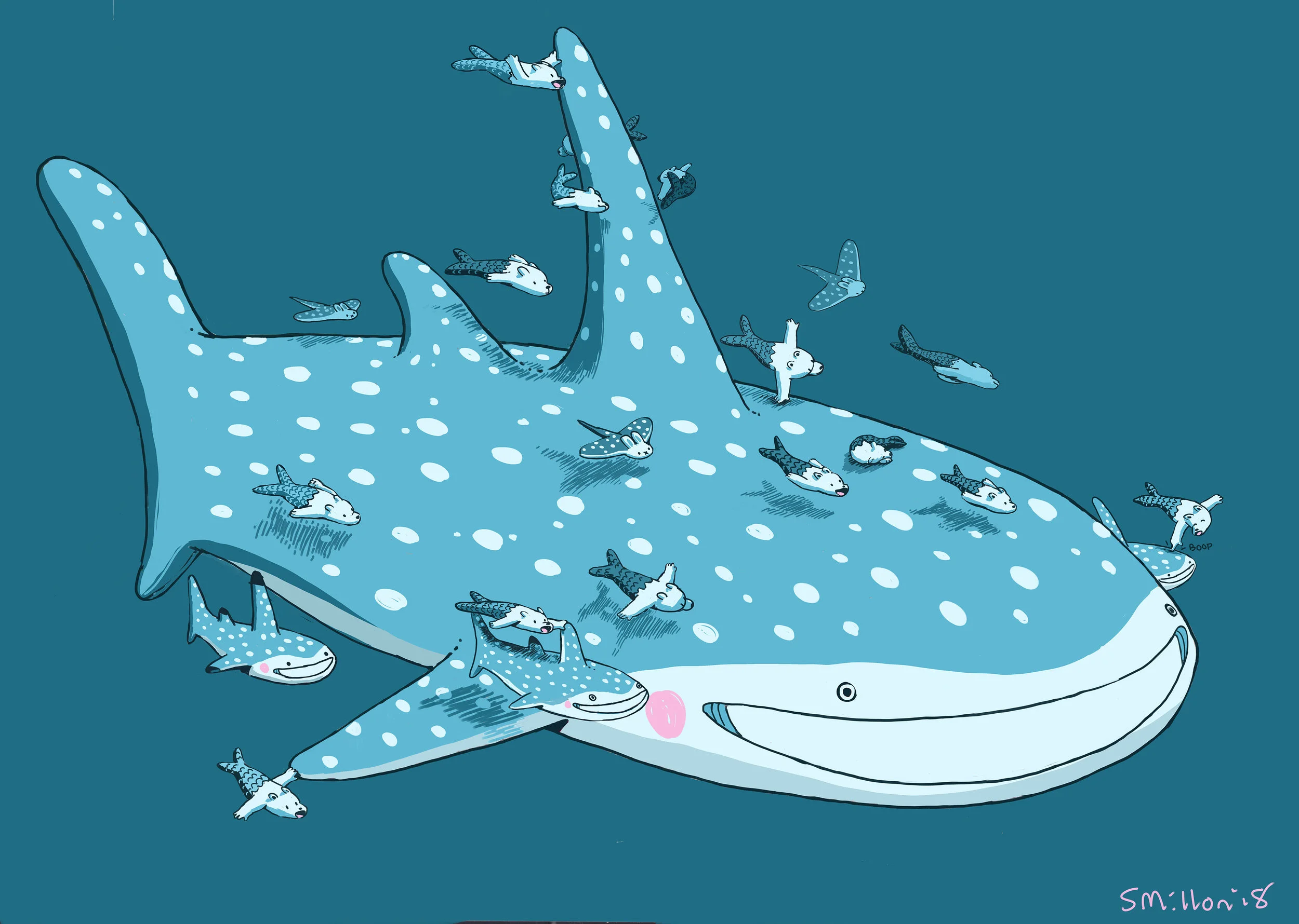 Whale Shark Art Print