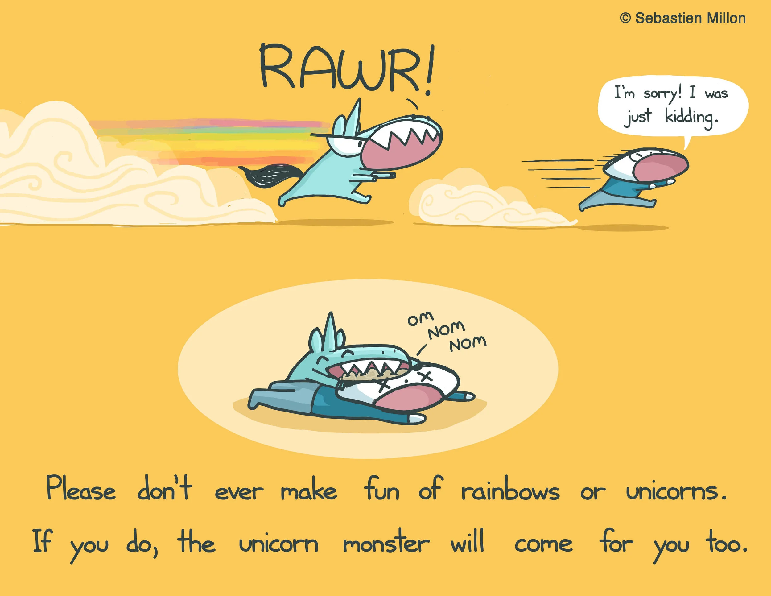 Unicorn Monster Art Print