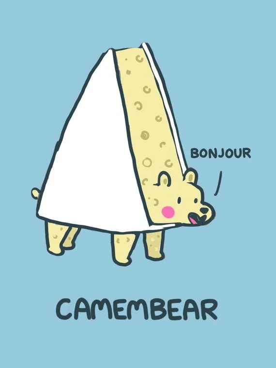 Camembear Art Print