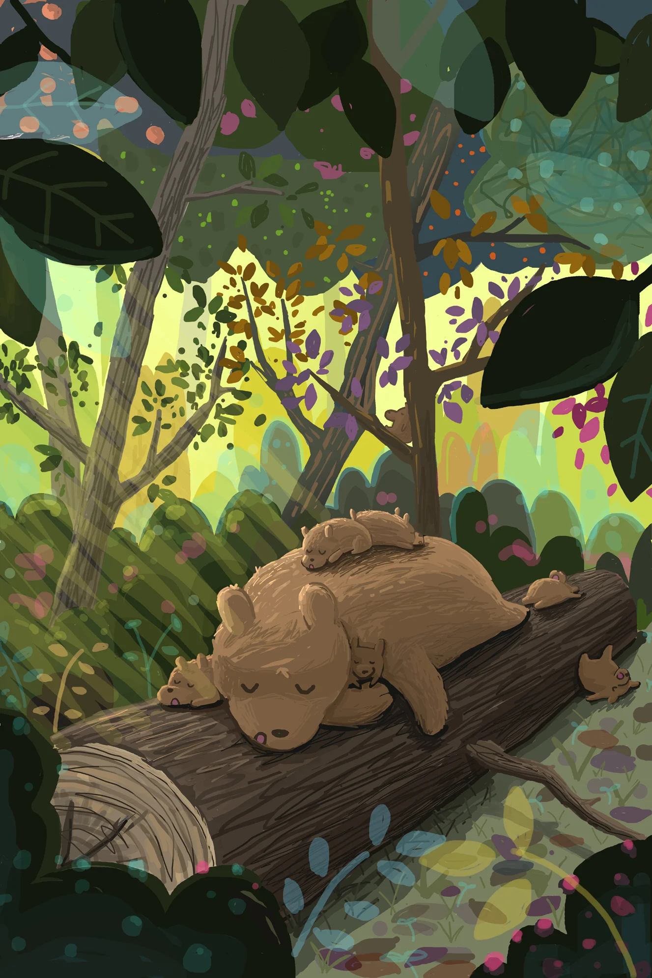 Sleepy Forest Bears