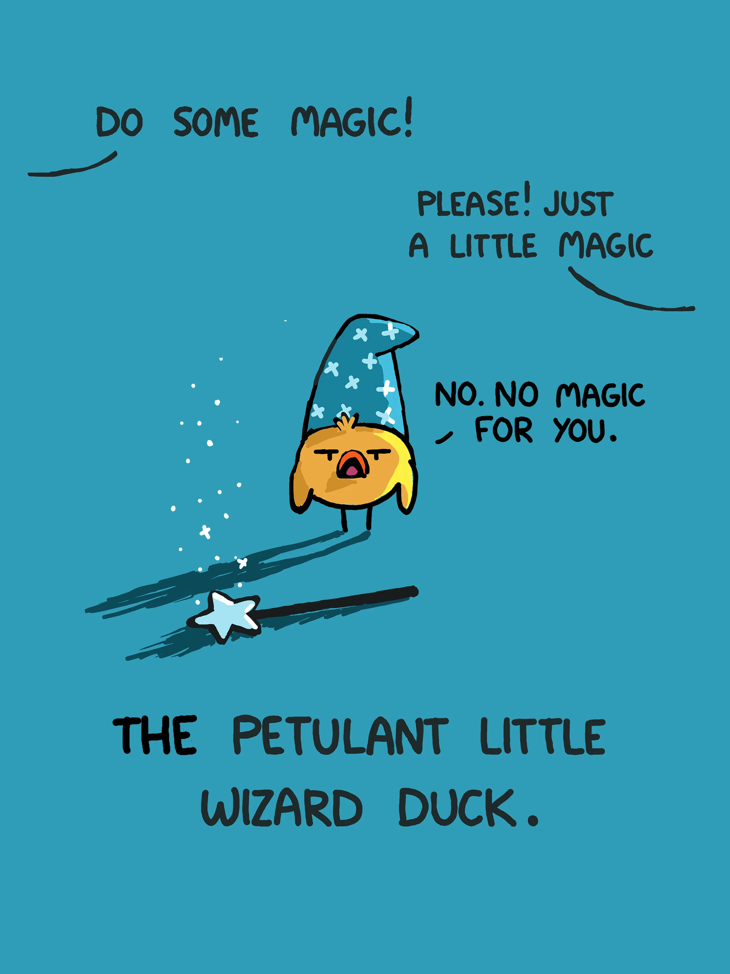 The Petulant Wizard Duck Art Print
