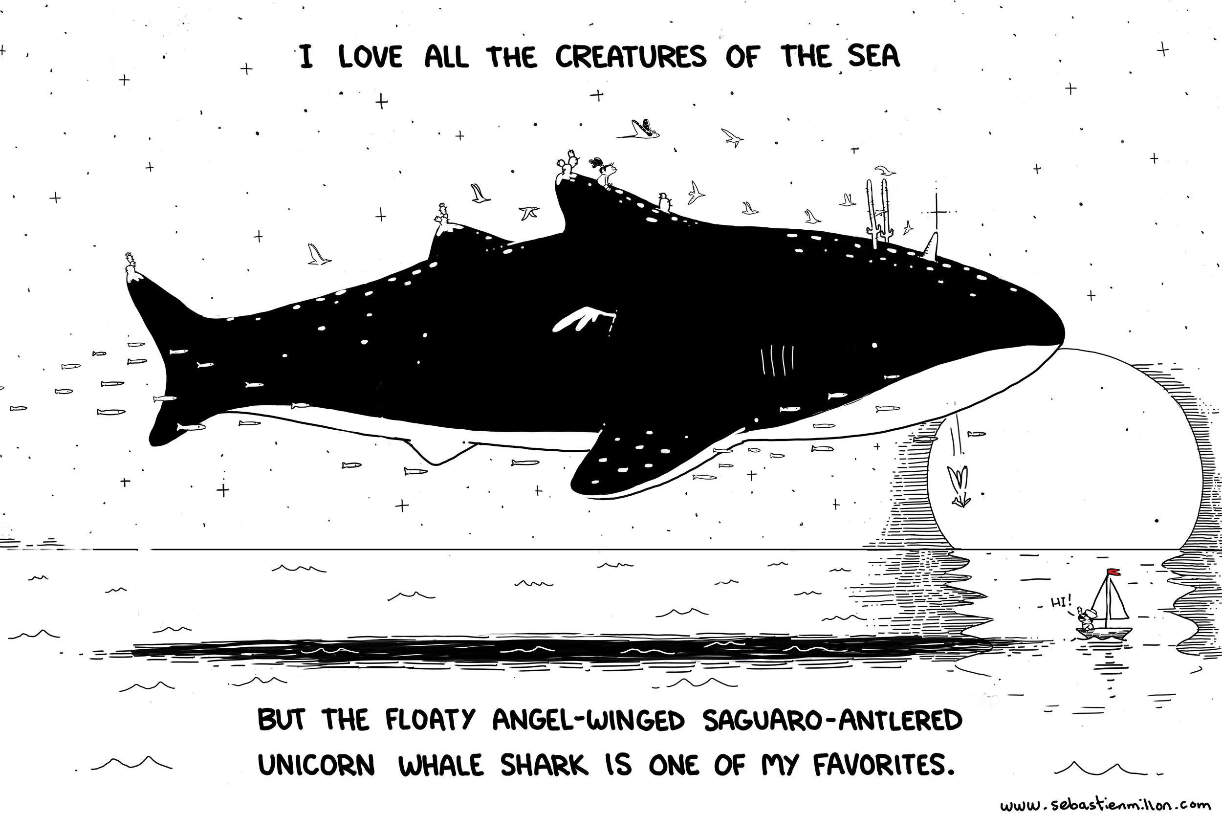 Favorite Creatures of the Sea Print