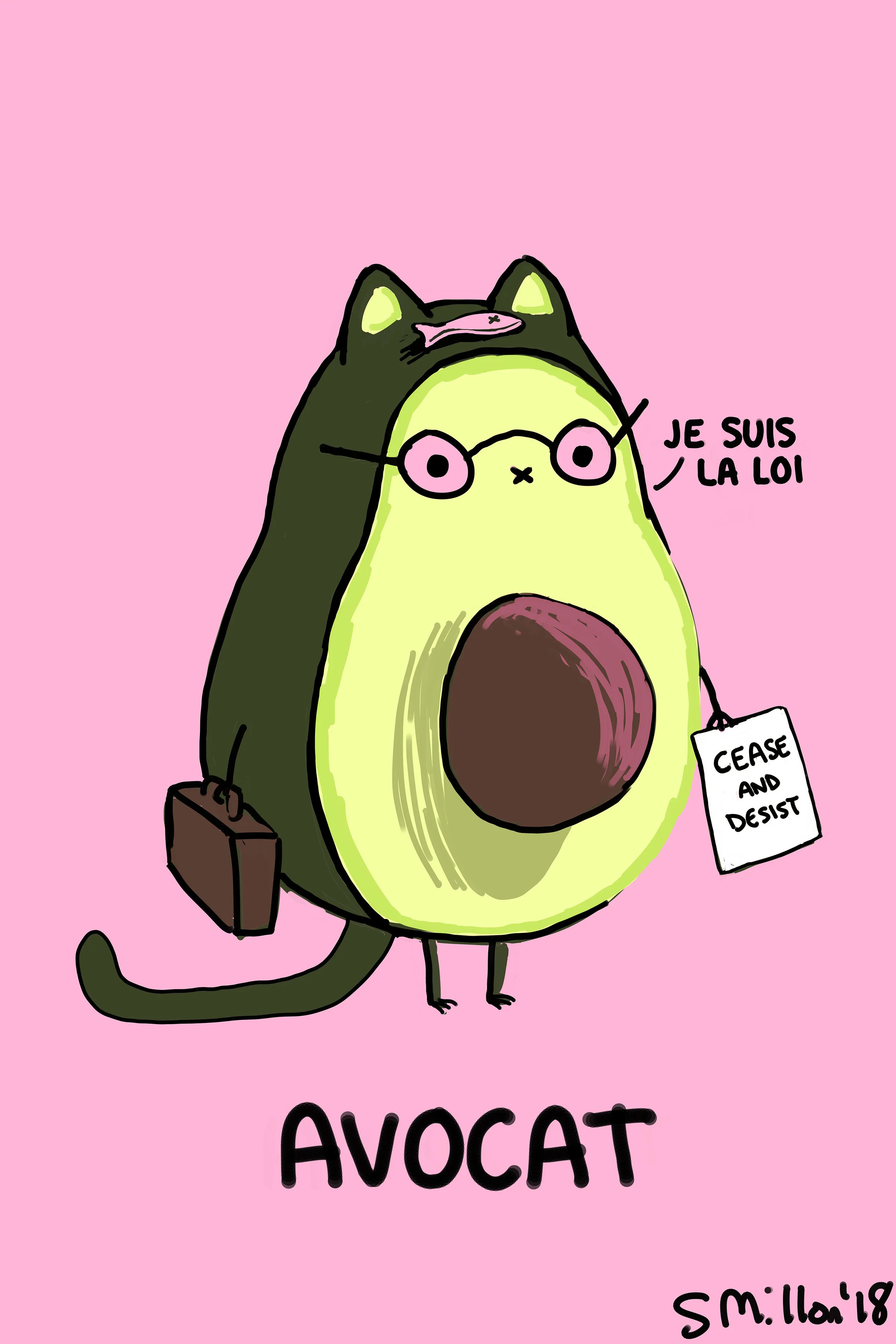 Avocat French Lawyer Food Pun v.2.0