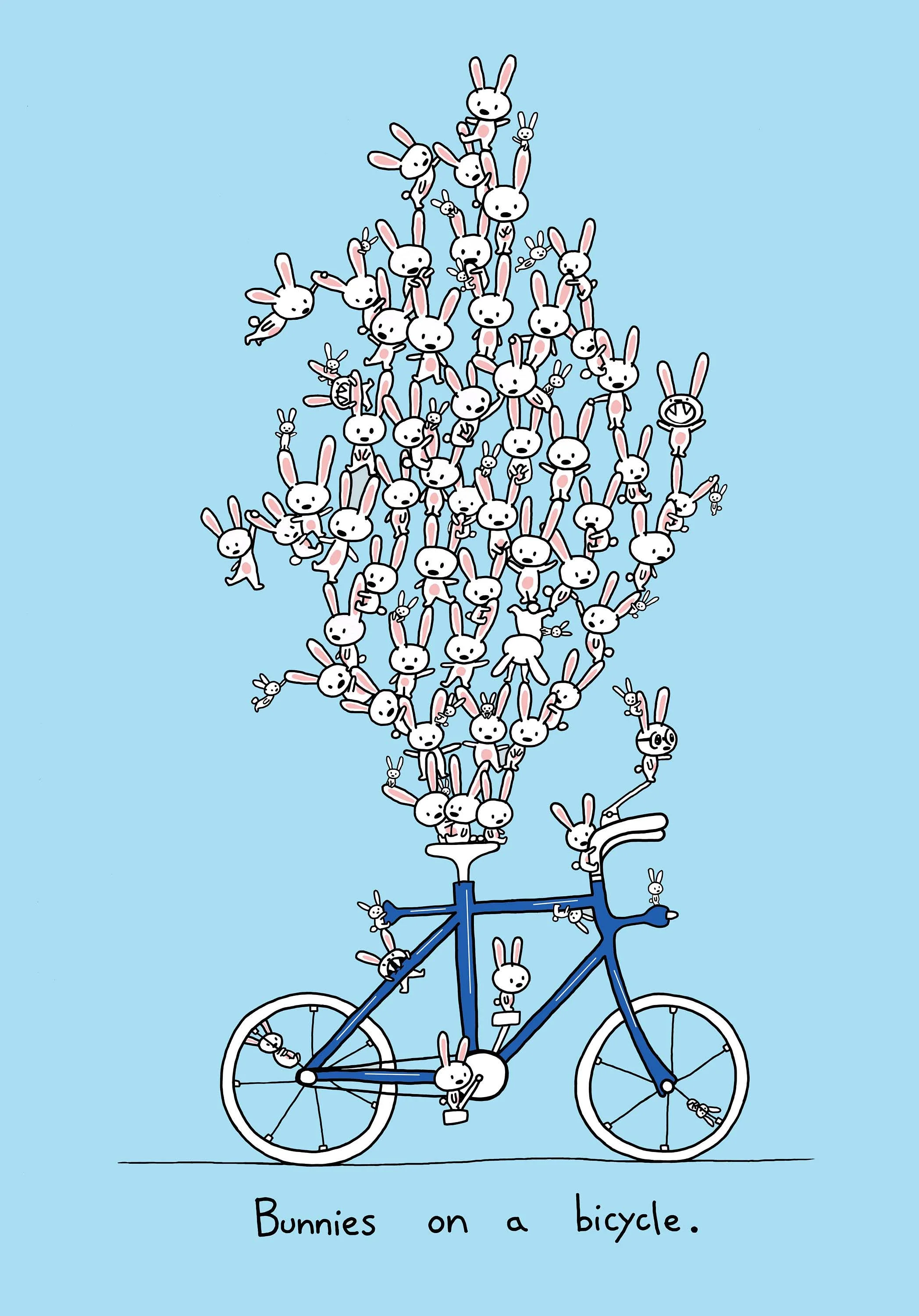 Bunnies On A Bicycle