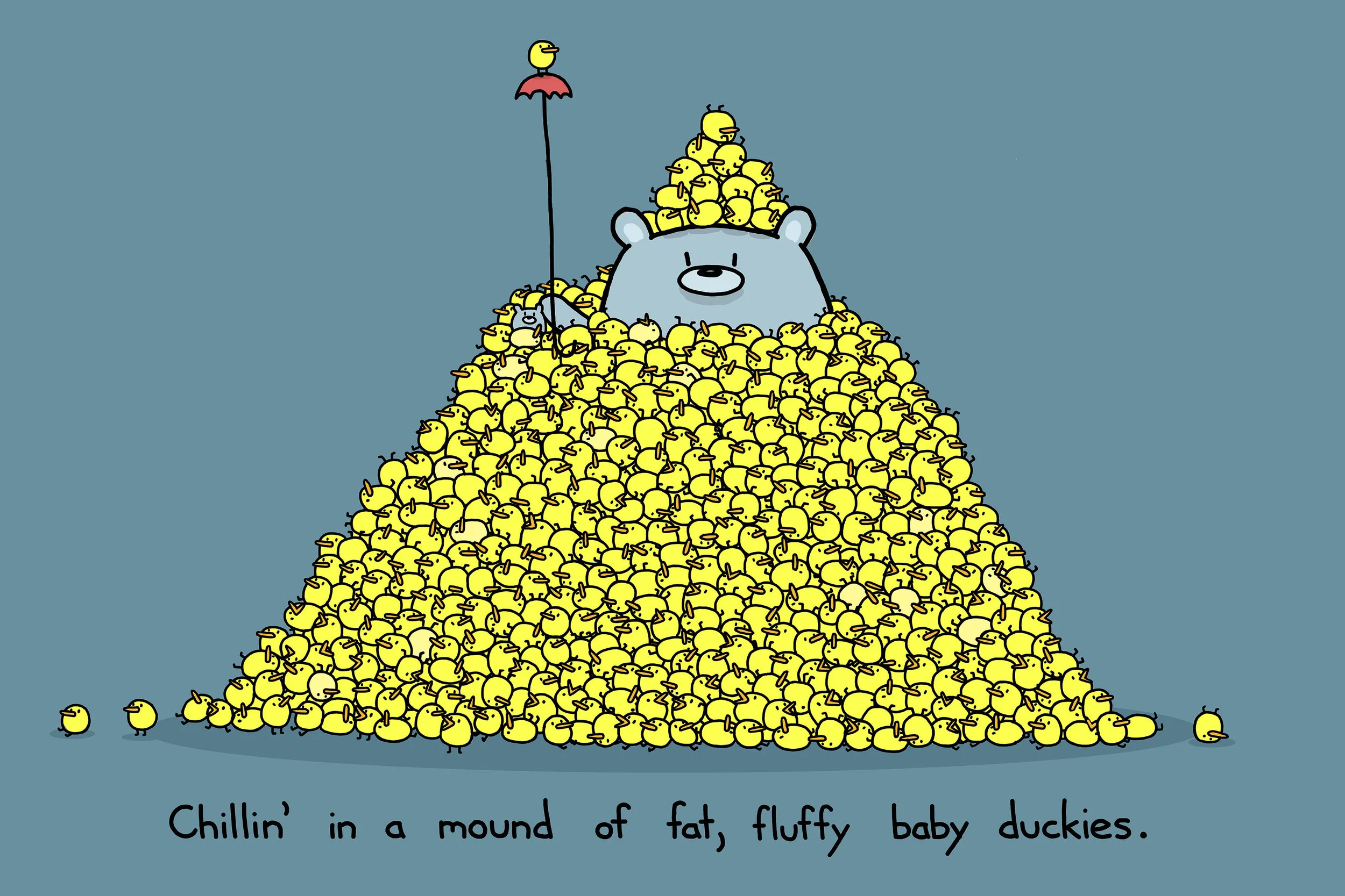 Chillin In A Mound of Duckies
