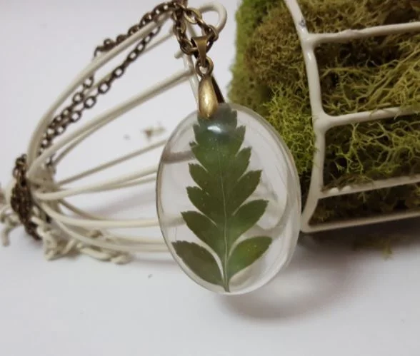 Leatherleaf Fern Pendant