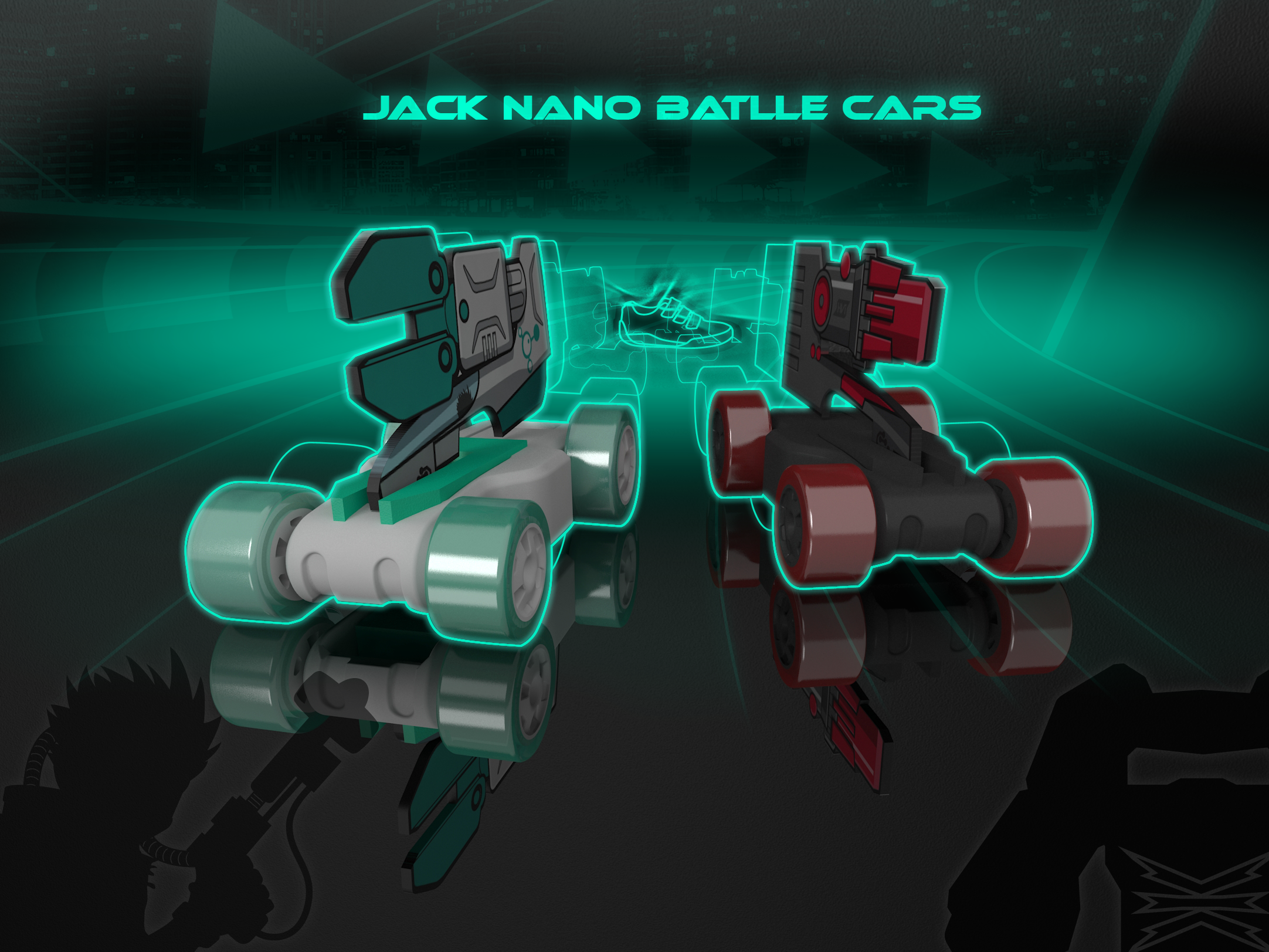 Clarks Jack Nano Battle Cars logo