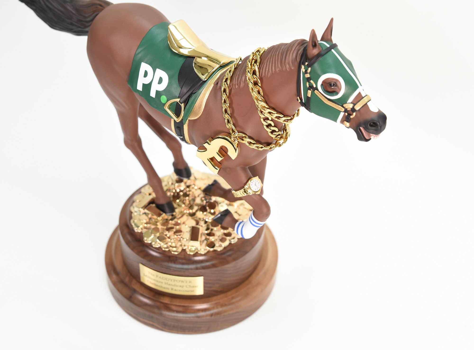 Paddypower Millionaires Handicap – Machined brass with gold plating