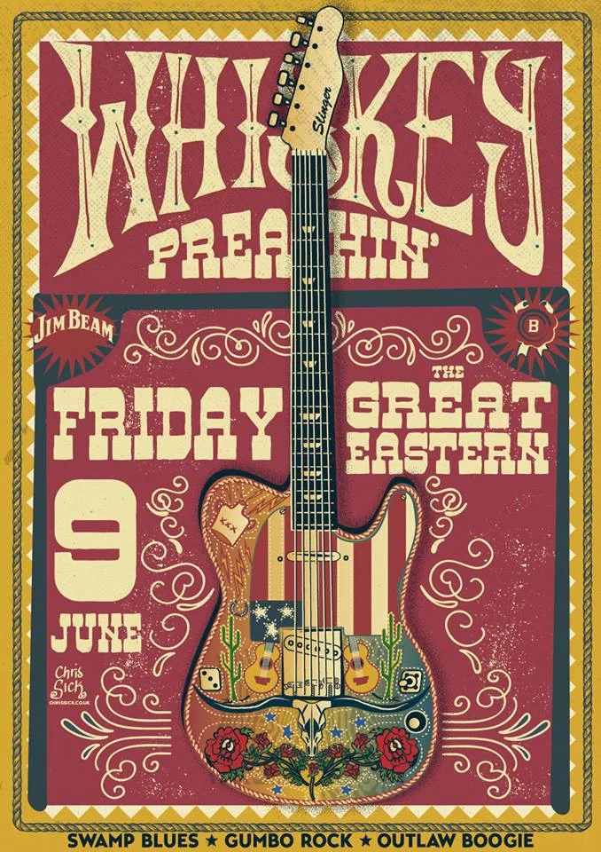 Whiskey Preachin Poster June 09