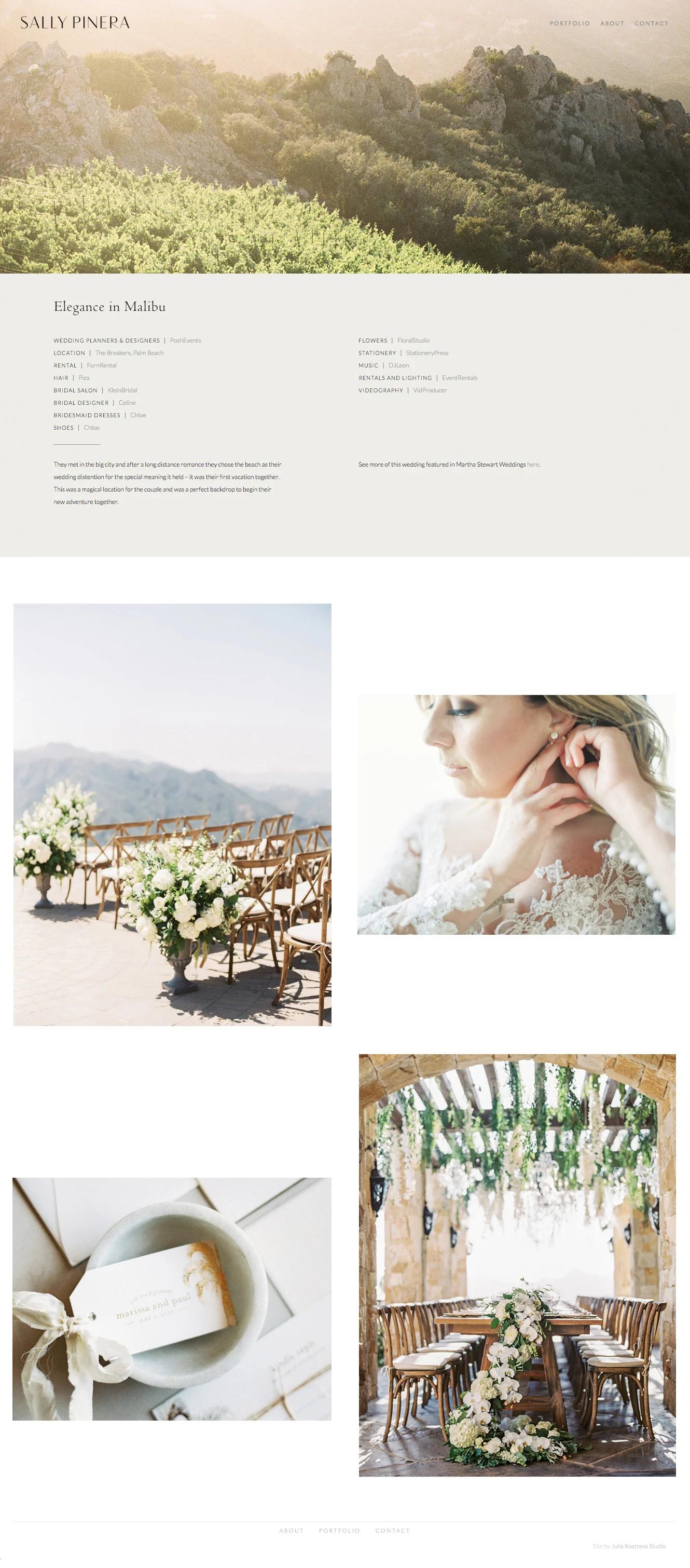 Website by Julia Kostreva Studio