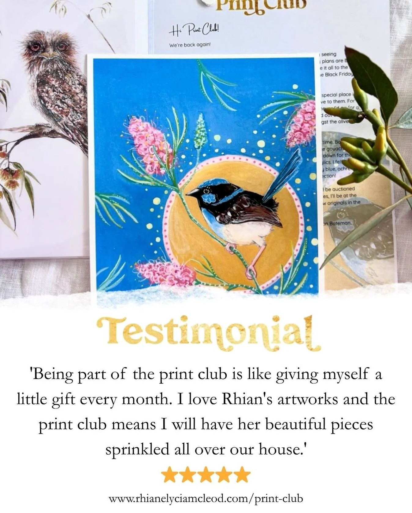 I&rsquo;ve seriously had the most gorgeous feedback from my Print Club subscribers, and I loved the visual of my artworks sprinkled around someone&rsquo;s house! 😍 

November&rsquo;s sign up is open until the 15th, so if you&rsquo;re keen to see my 