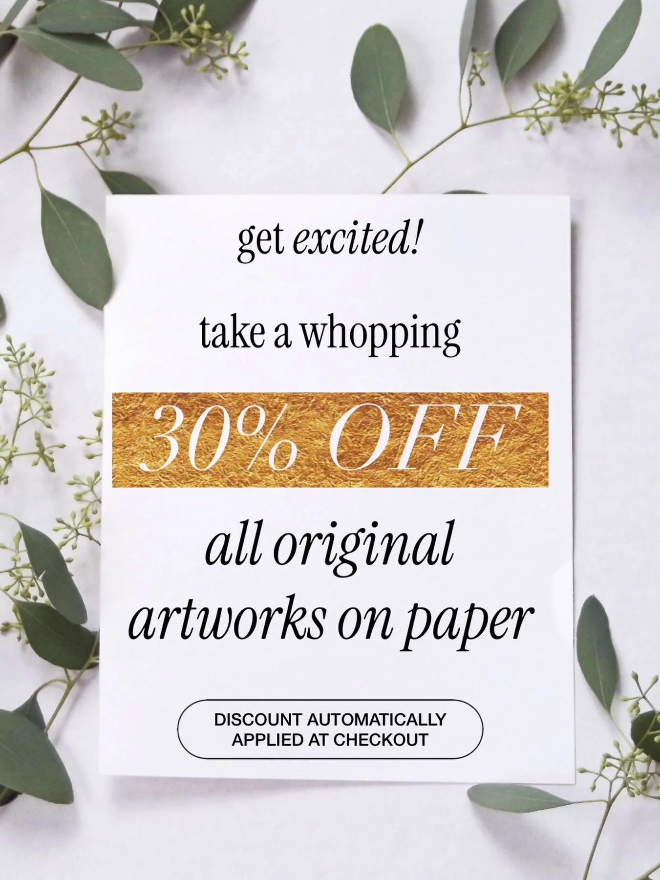 ✨ It&rsquo;s here! 😮 SALE TIME!! 🎉🩷✨

As a huge thank you to my amazing community for your support this year, I&rsquo;m taking a whopping 30% off all original artworks on paper! 🥳

If you&rsquo;ve had your eye on an artwork, this is your sign.. i