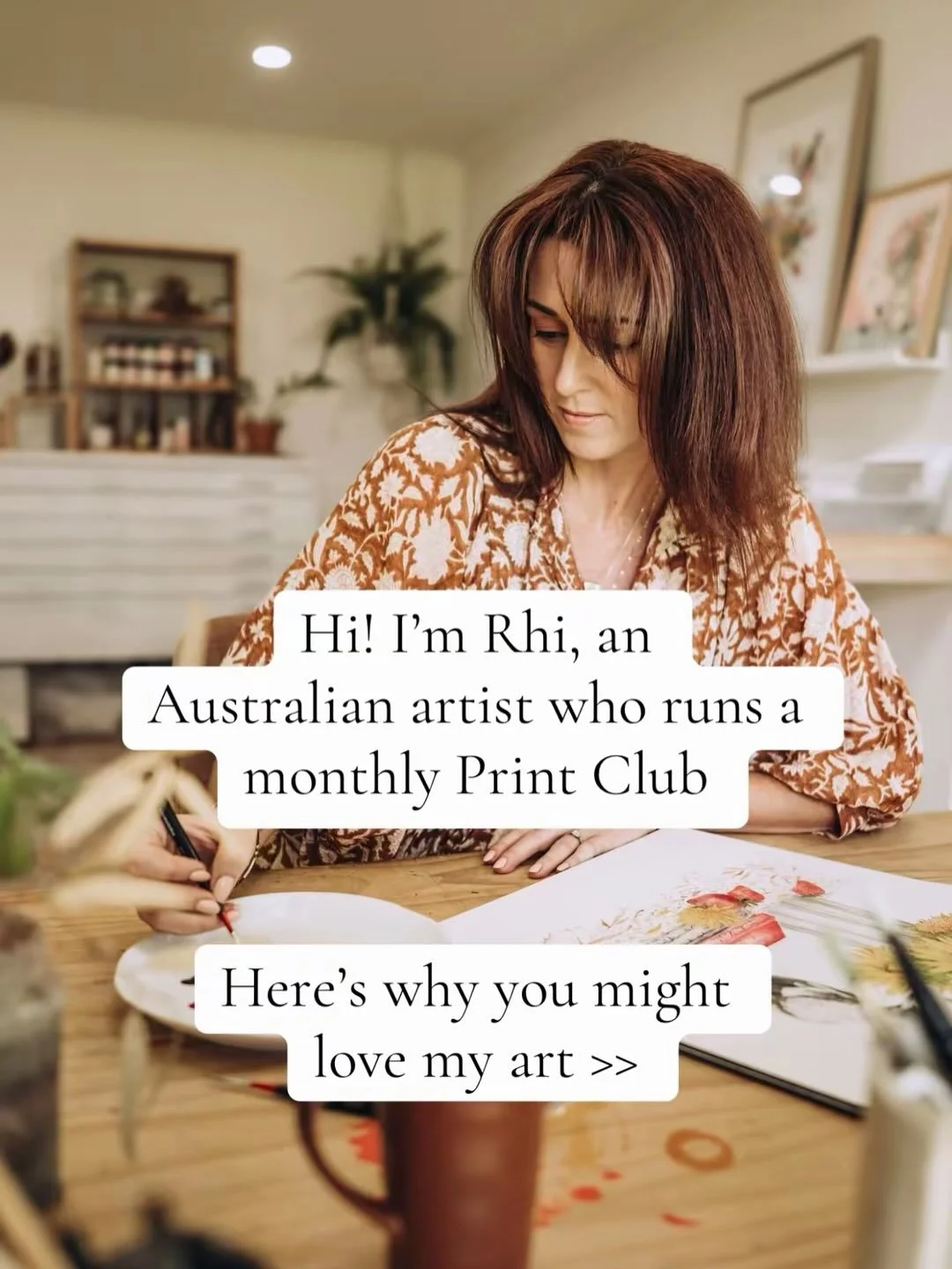 Hi! 👋 For all my new followers, did you know I run a Print Club? $12 a month for a gorgeous art print, free shipping and a bonus on your birthday month. (Pssst.. this would also be an amazing unique Mother&rsquo;s Day gift.. just saying! 😉) Opt out