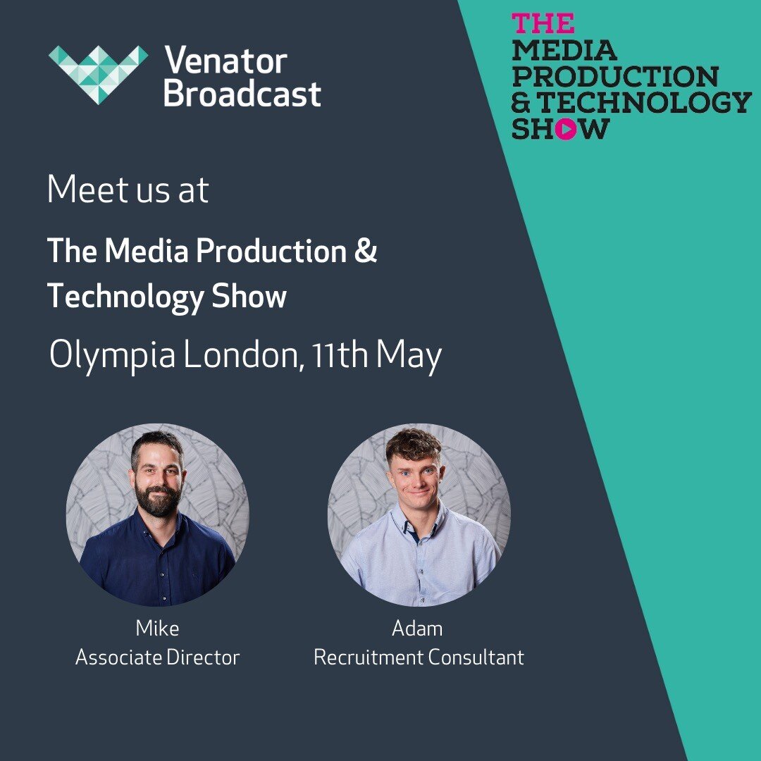 Mike and Adam are heading off to the @mediaproductionshow in Olympia London tomorrow and they look forward to meeting with media and broadcast businesses from across the globe. If you are a candidate looking for a job in the industry or a business in