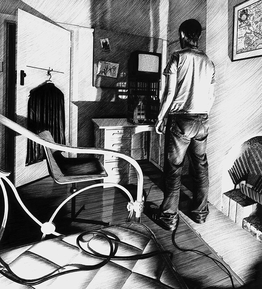 Self Portrait with Television