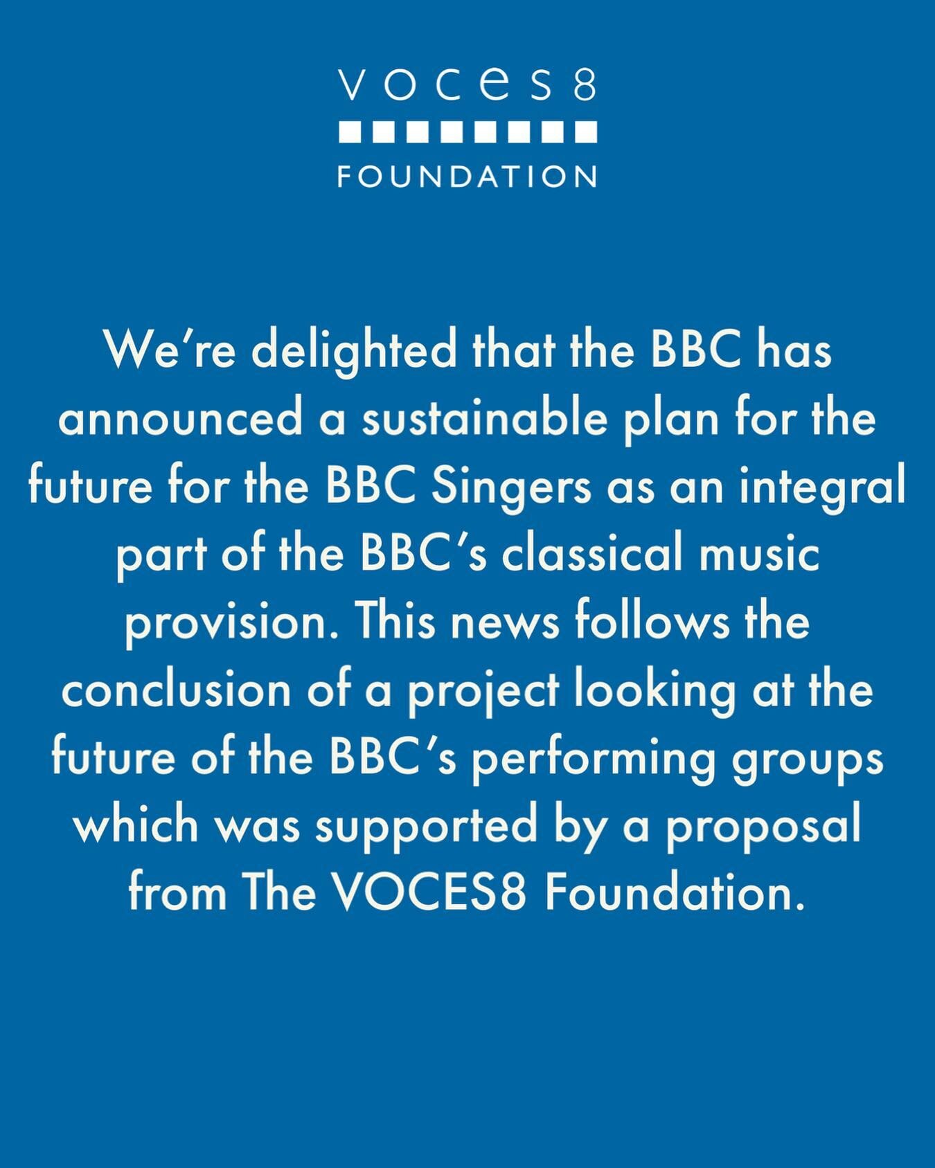To read the full statement, visit voces8.foundation, link in our bio.

@bbc_singers