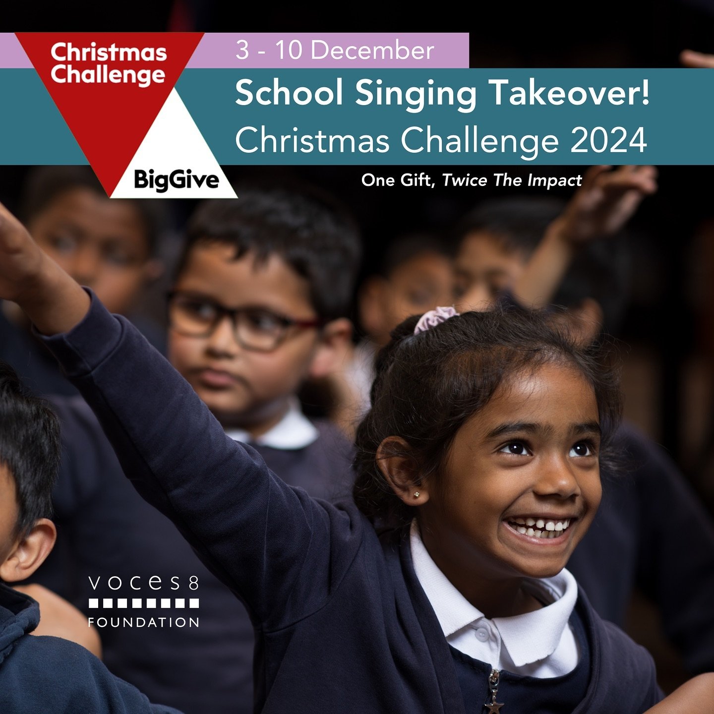It&rsquo;s #GivingTuesday!

From now until 10 December, any donation you give to the VOCES8 Foundation through Big Give will be matched by our charity partners The Childhood Trust; One Donation, Twice the Impact 🎁

🎶 We&rsquo;d love for you to find