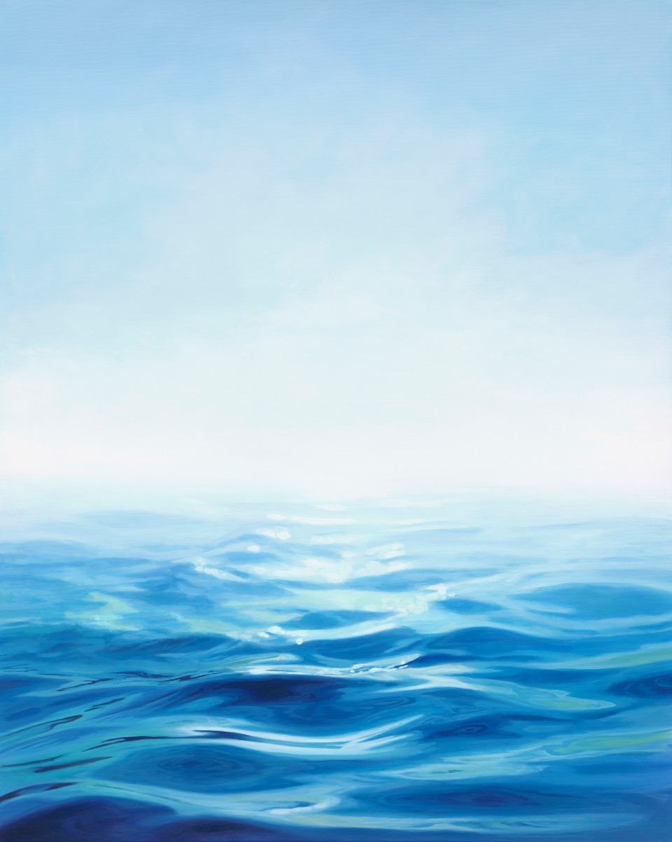 Blue Haze SOLD 80x100cm ocean painting