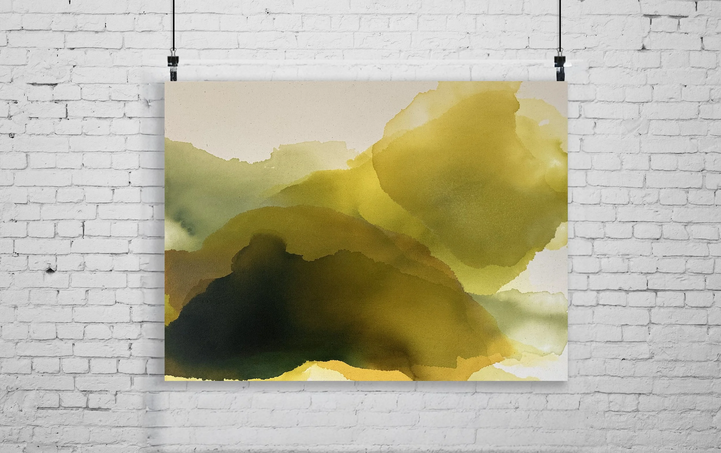 A butterfly flaps its wings 80x60cm