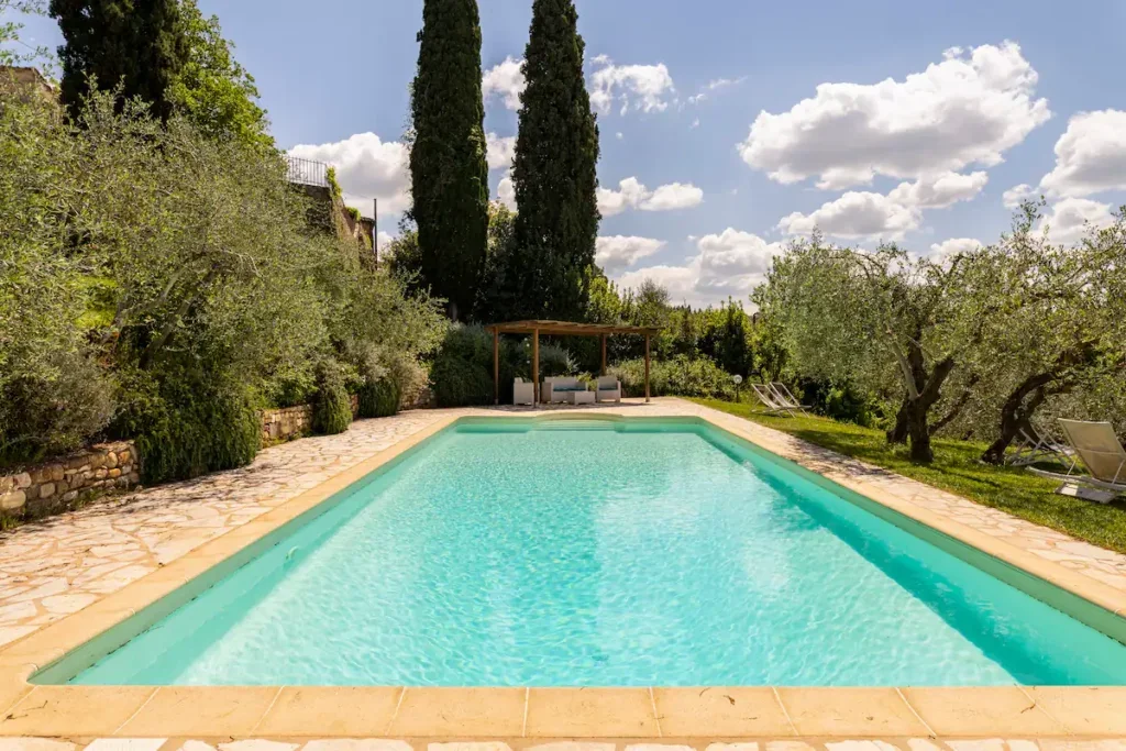 Our own private pool with gardens