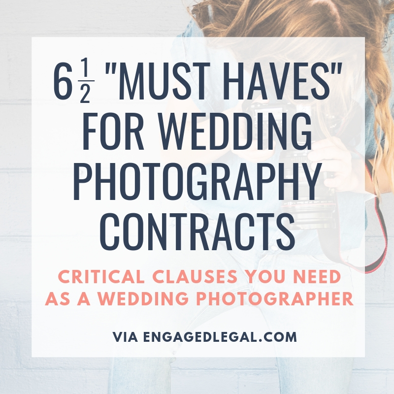 wedding photography contract template reddit