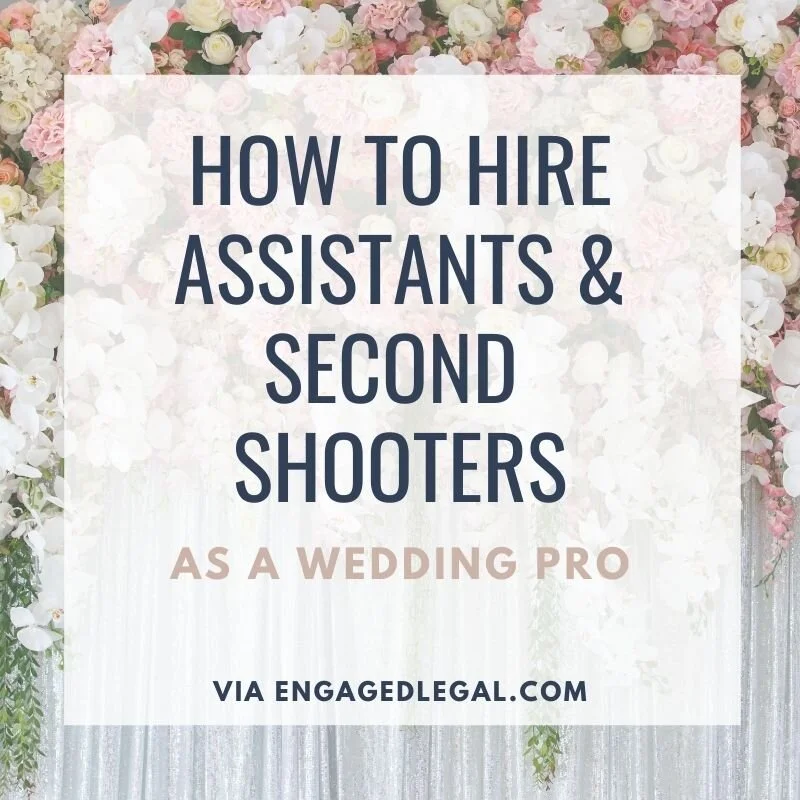 How to Hire a "Day Of" Assistant or Second Shooter