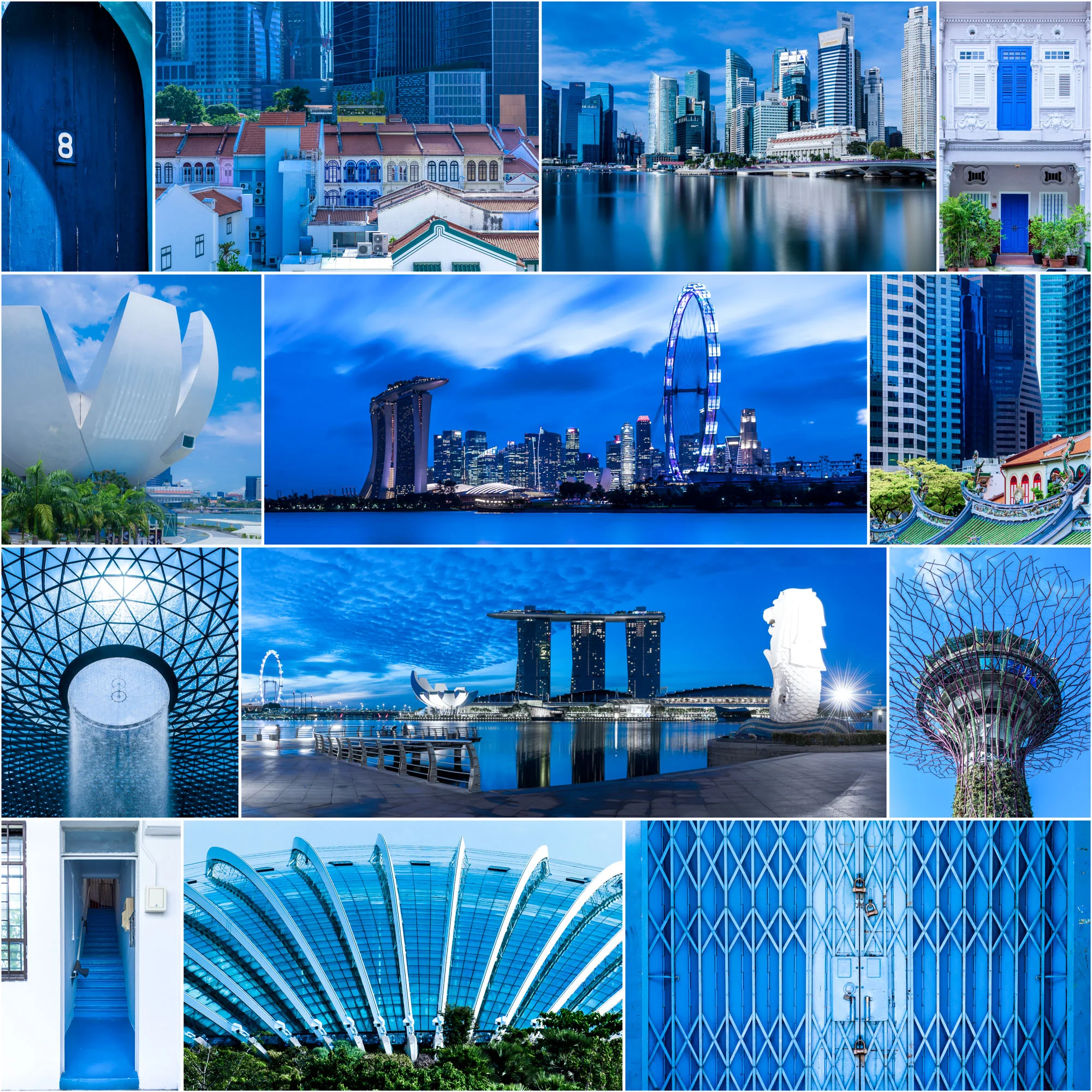 SingaPURE Deep Blue Canvas