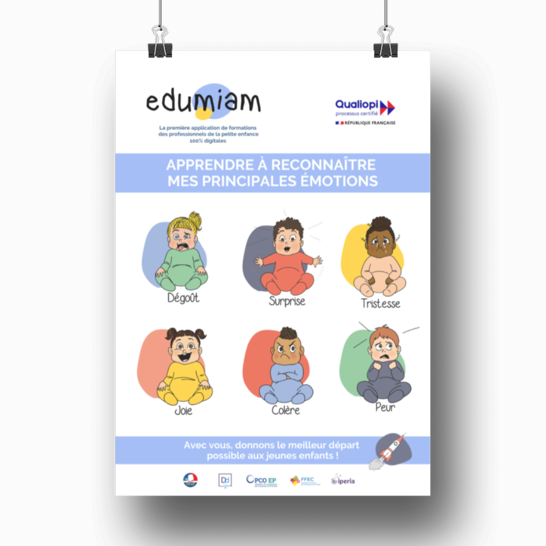 Affiche - Apprendre à reconnaître les émotions - 2.50€