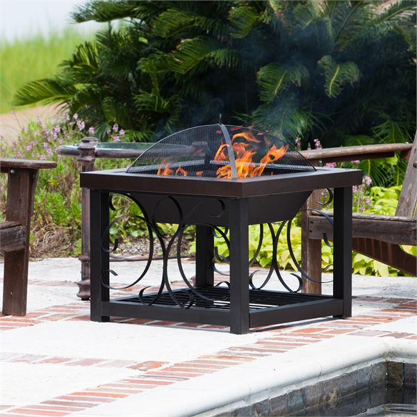 firesense bronze table fire pit