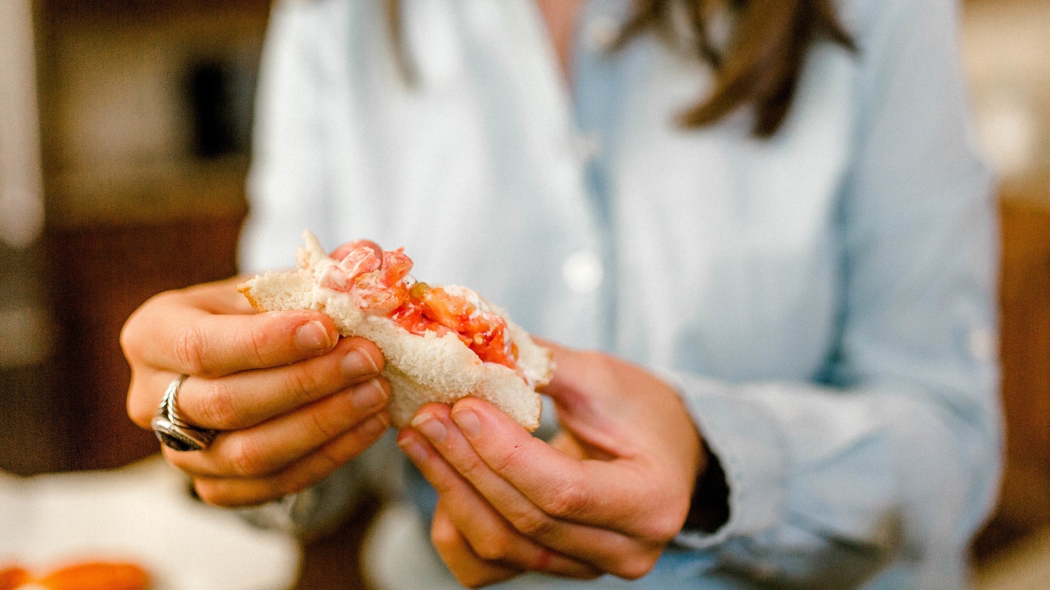 Simple Tomato Sandwhich