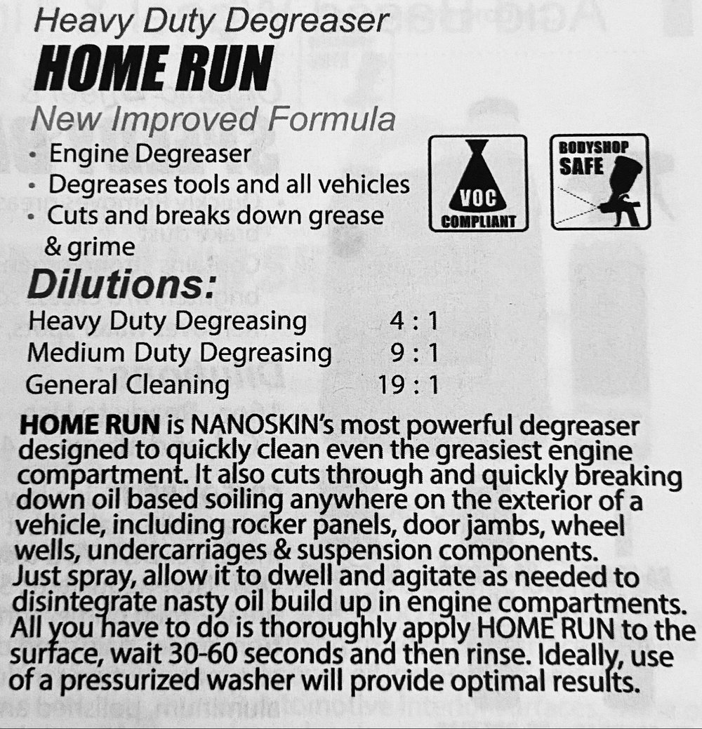 Home Run: Heavy Duty Degreaser — Ceramic Coatings, Clear Bra, & Car Wash  Supplies