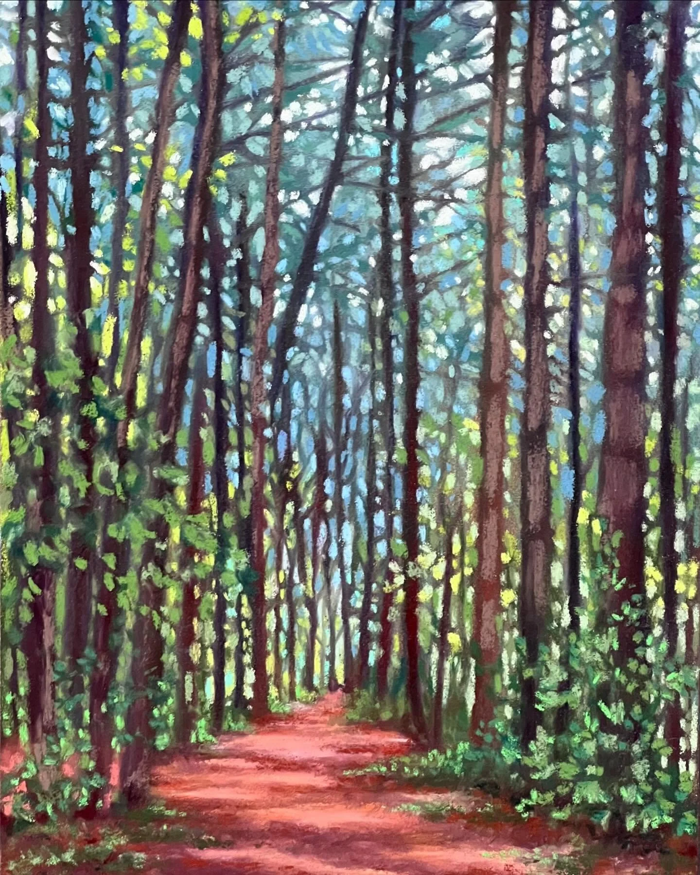 Forest Trail, 9.5x12.5 Soft Pastel, Loudoun County Virginia. 

#softpastel #pastel_artist #amyberringer #makersgonnamake #buylocalart #loudouncountyartist #forestlovers #walkinthewoods