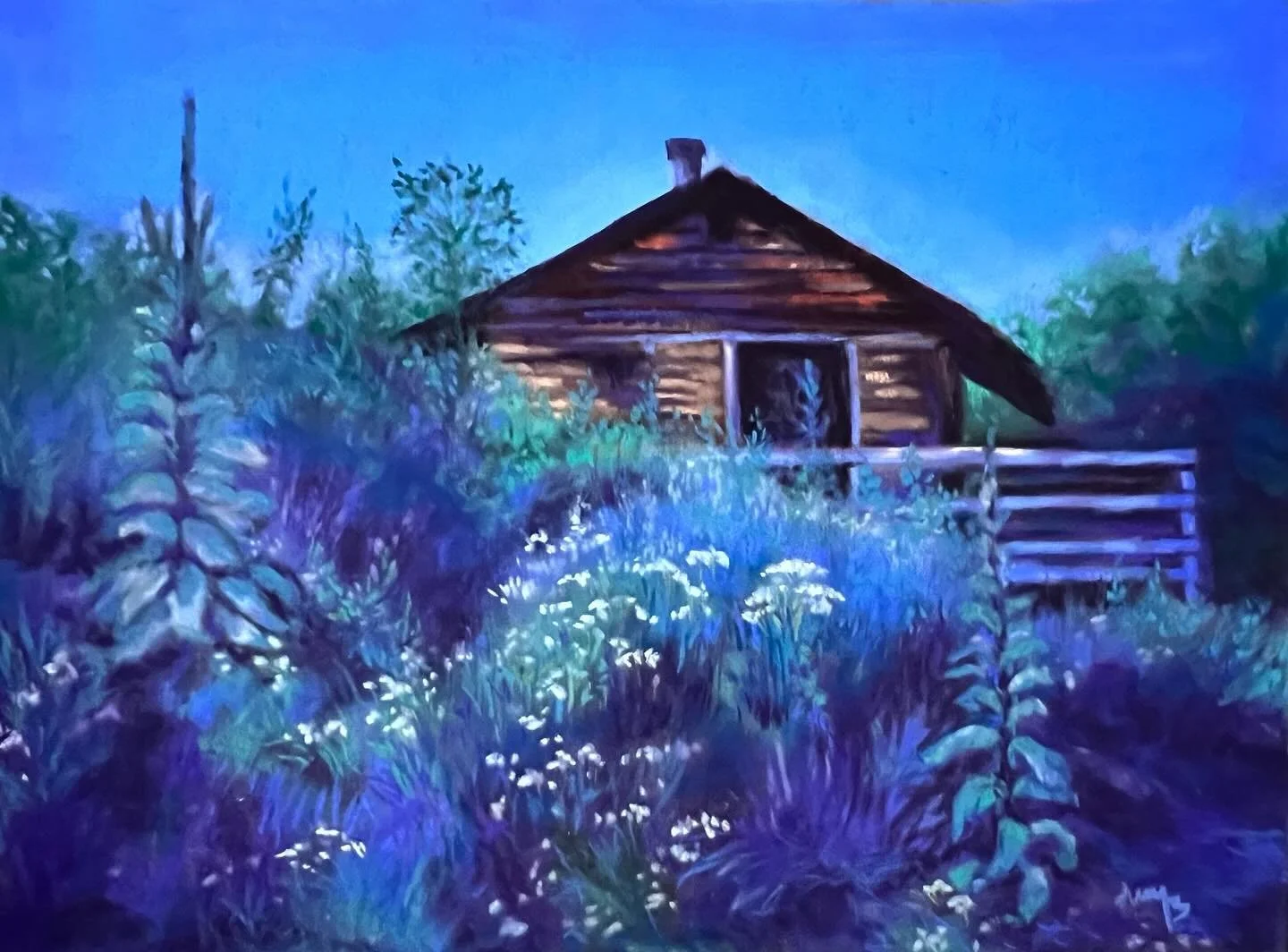 &ldquo;Frostkey Patent House&rdquo;, 9x12 soft pastel

#softpastelspainting  #amyberringer #summernight #makersgonnamake #buyart #pastel #northernvirginiaartist #painting #cabininthewoods #nocturnpainting