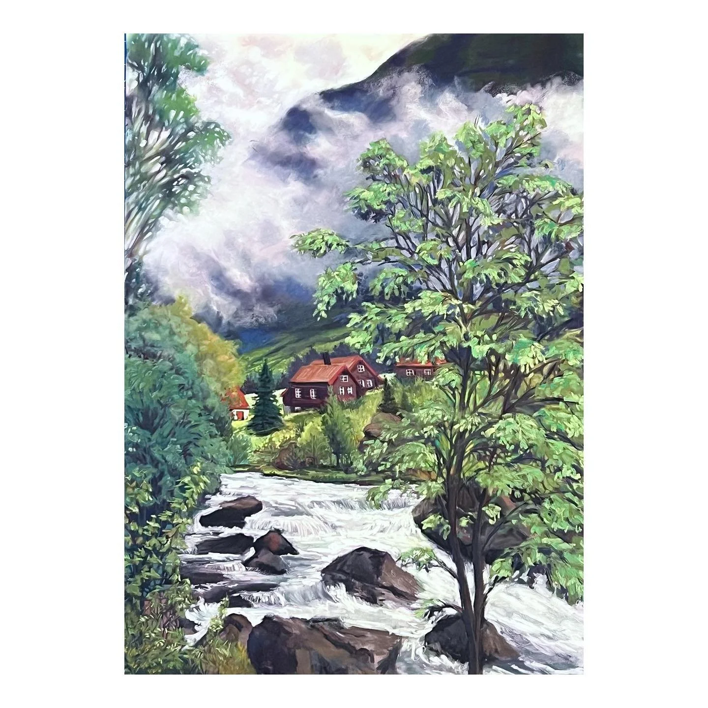 Fl&aring;m Norway  19.5x27.5 Soft Pastel, 2023

#fl&aring;m #Norway #amyberringer #softpastel #loudouncountyartist #buyart #travel #makersgonnamake #femaleartist