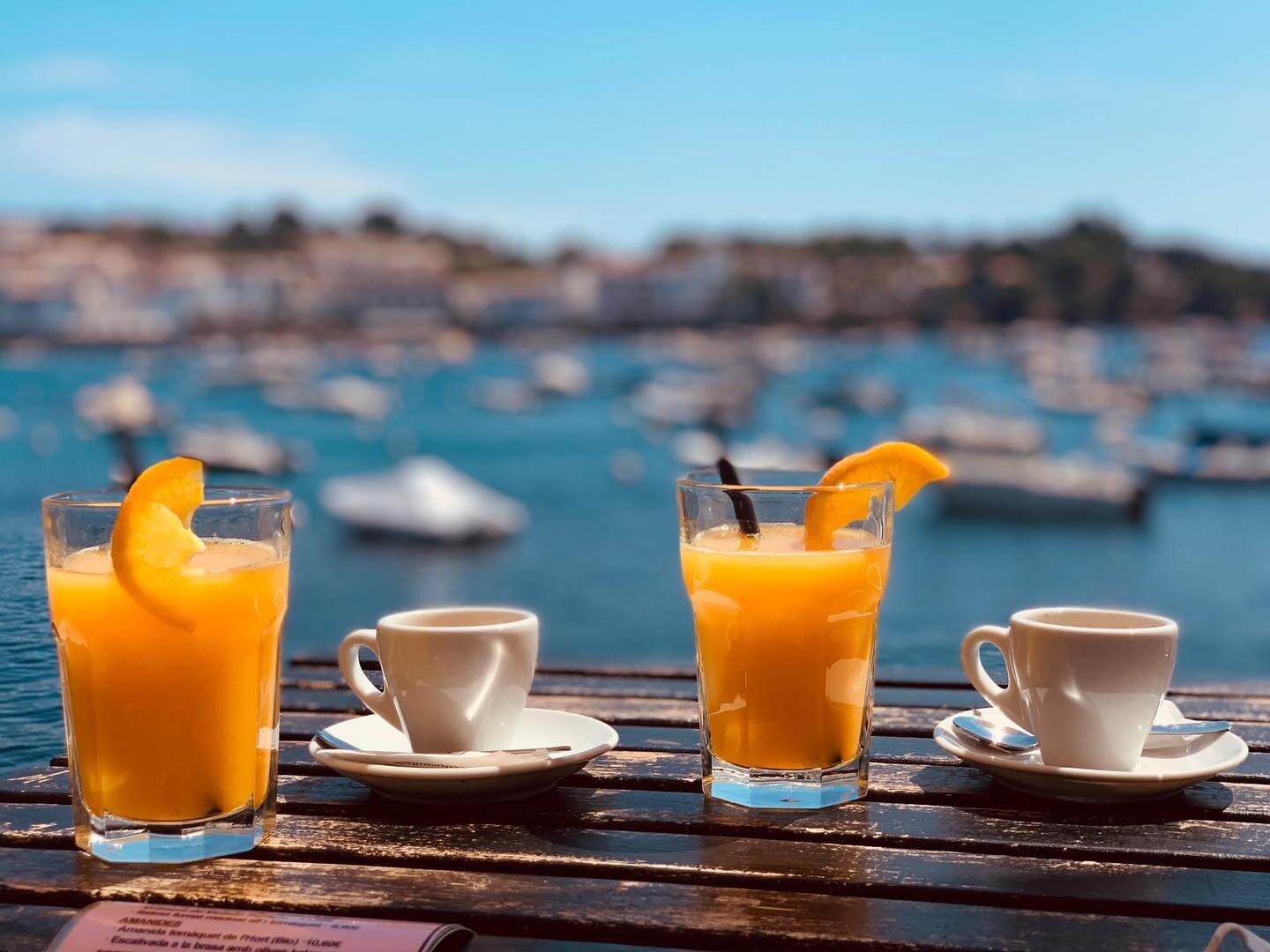 Breakfast in Cadaqu&eacute;s, a seductively beautiful whitewashed village on the rugged Costa Brava., also known for being the hometown of Salvador Dali&rsquo;s family. #capdecreuspeninsula #costabrava #cadaqu&eacute;s #spain #makegoodmemories #peren